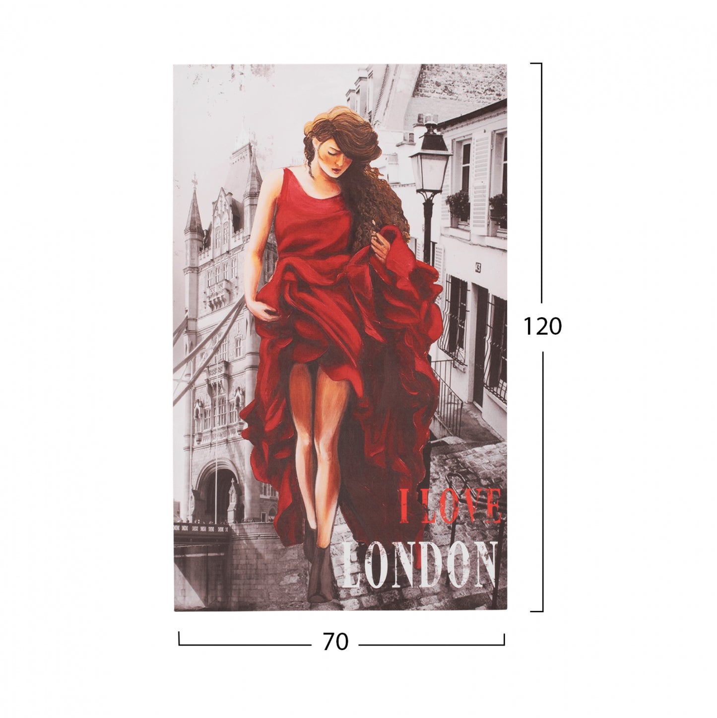 Canvas London Woman Hm7155.05 120x70x2.5 Cm.