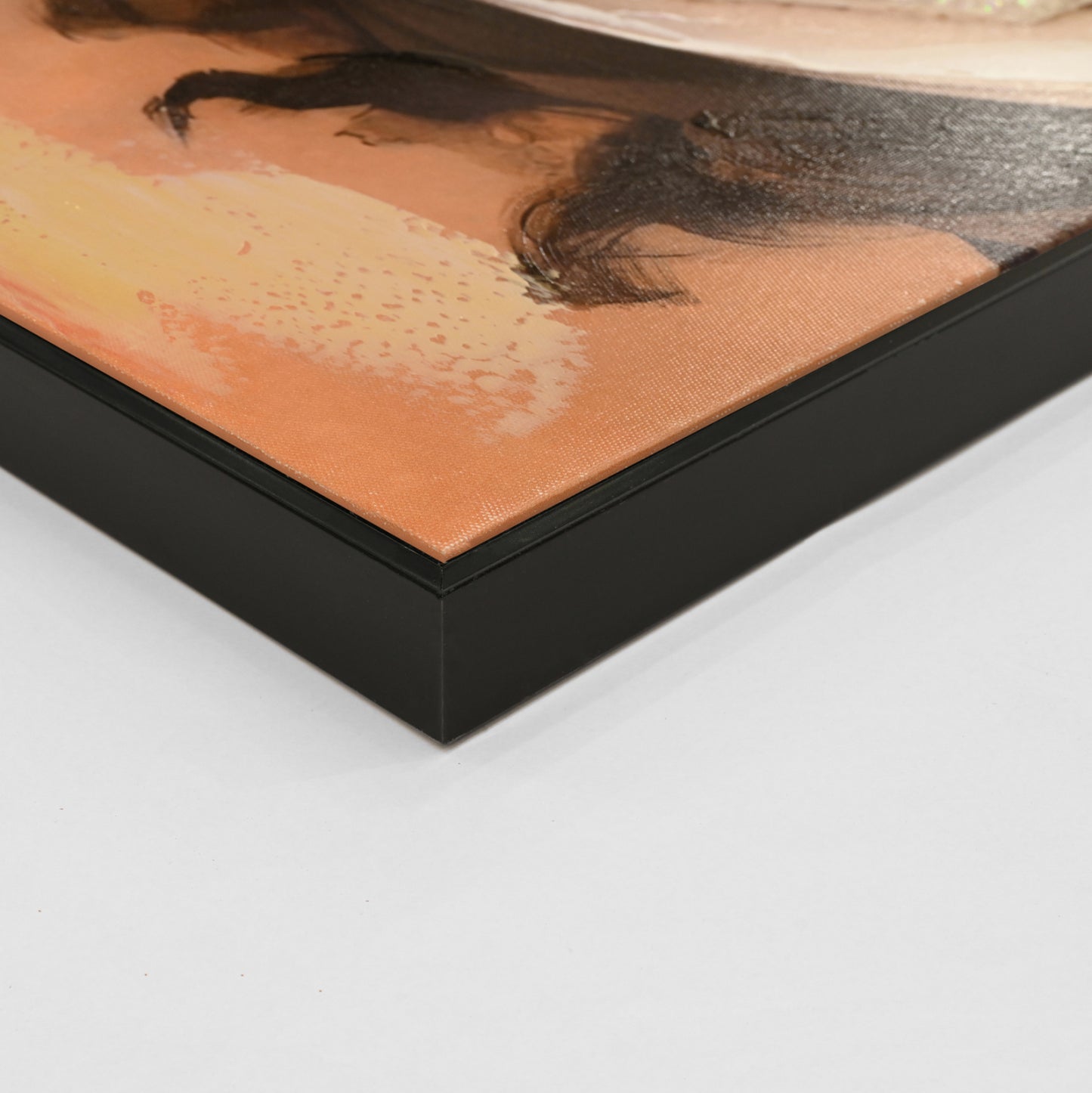 Wall Painting Black PS Frame Printed Canvas - 82x122cm.