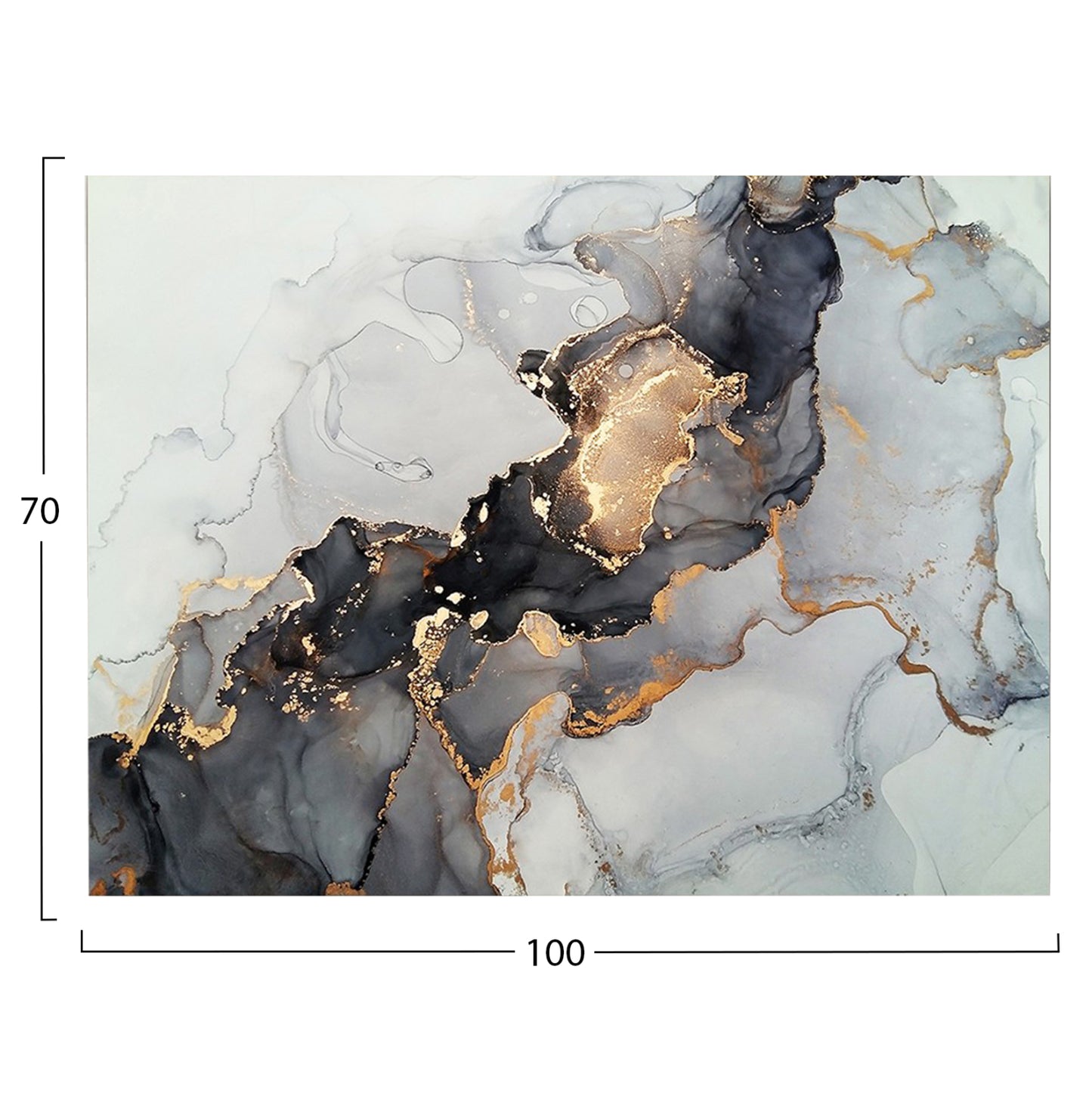 Wall Painting Series Gobi Hm47783 Printed Canvas 100x3(thickness)x70hcm.