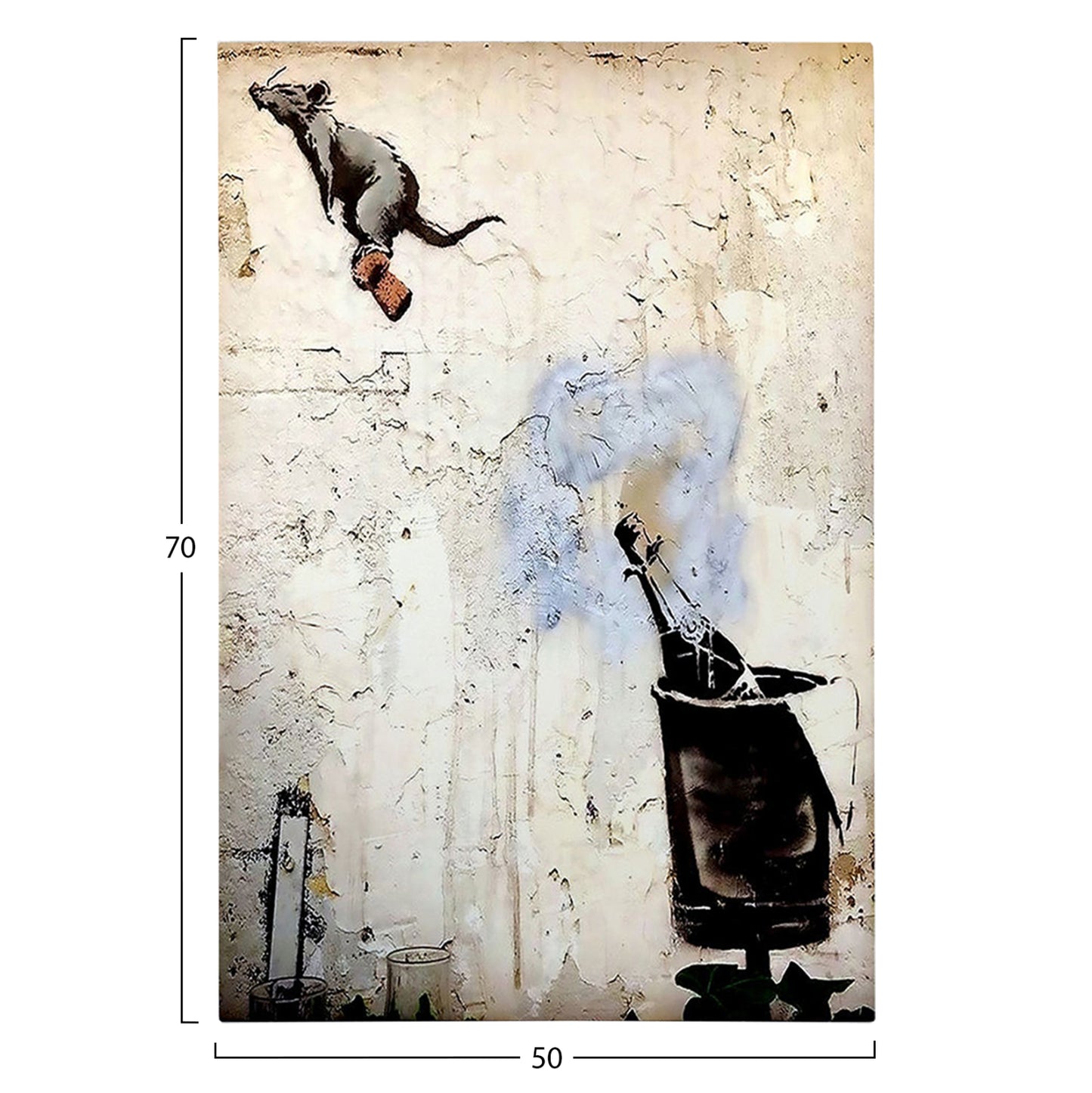 Wall Painting Series Gobi Hm4826 Printed Canvas 50x3(thickness)x70hcm.