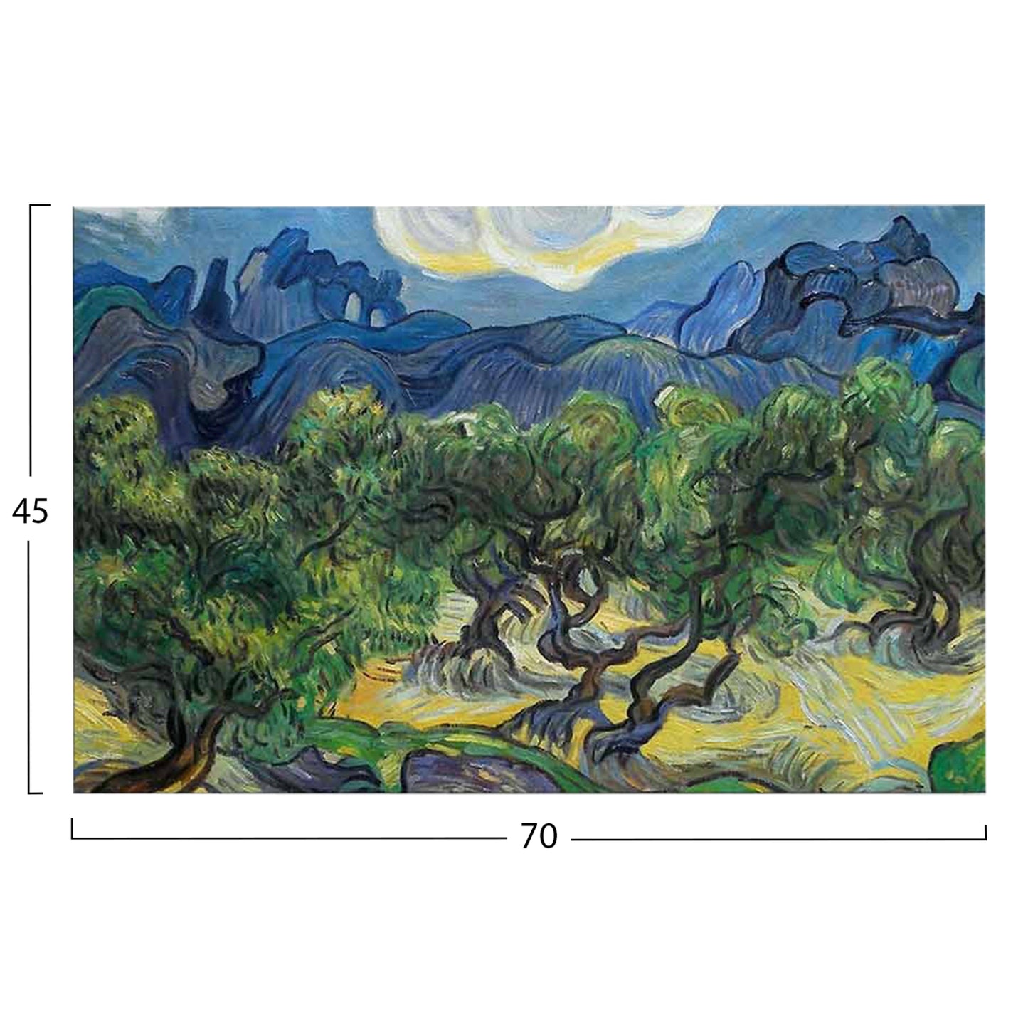 Wall Painting Series Gobi Hm4847 Printed Canvas 70x3(thickness)x45hcm.