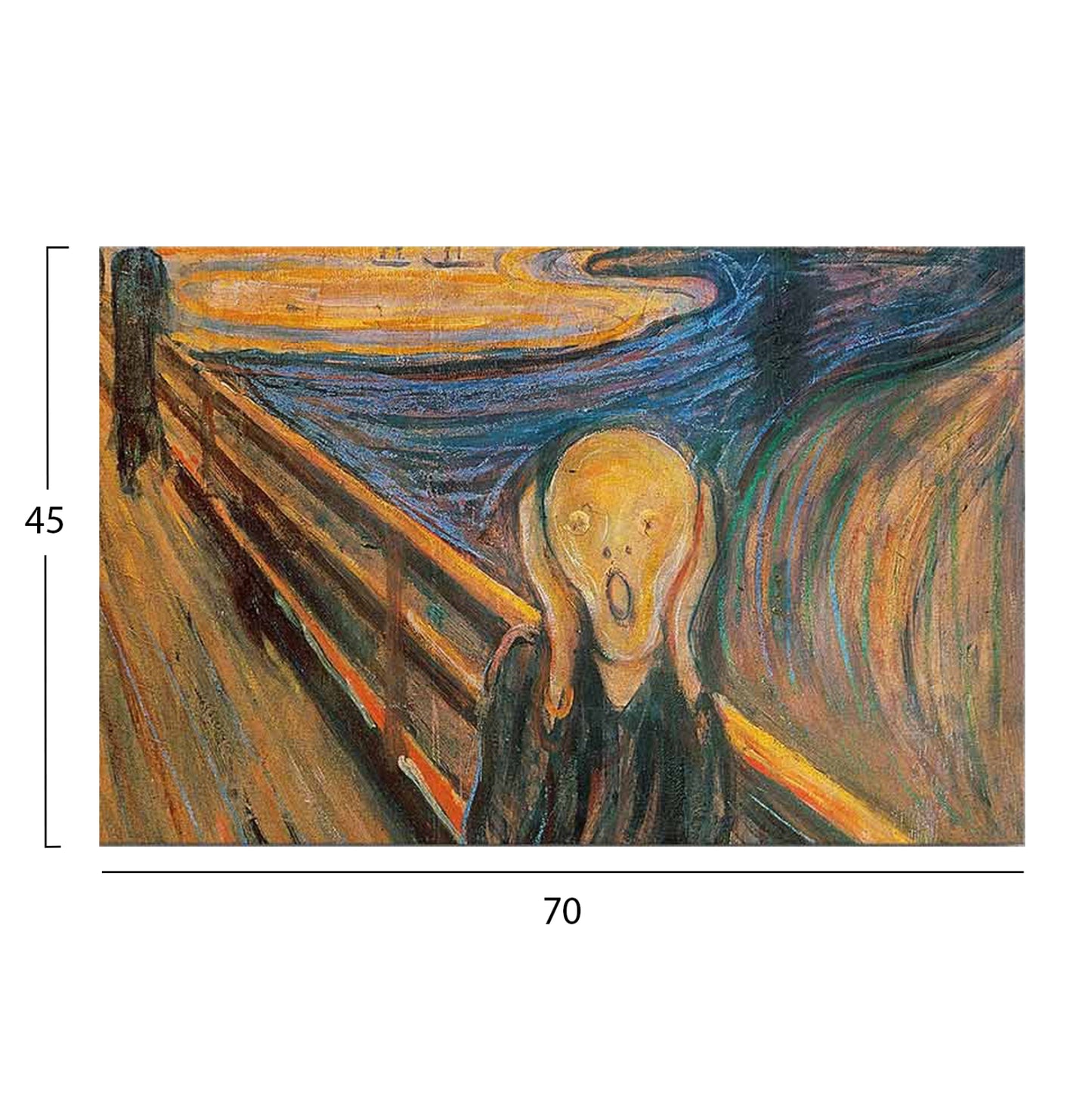 Wall Painting Series Gobi Hm4851 Printed Canvas 70x3(thickness)x45hcm.