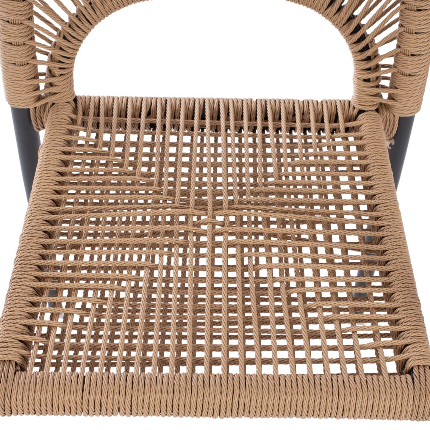 Aluminum Armchair Nojo Hm5771.02 Grey With Beige P.e.twist Rattan 55x63x82hcm.