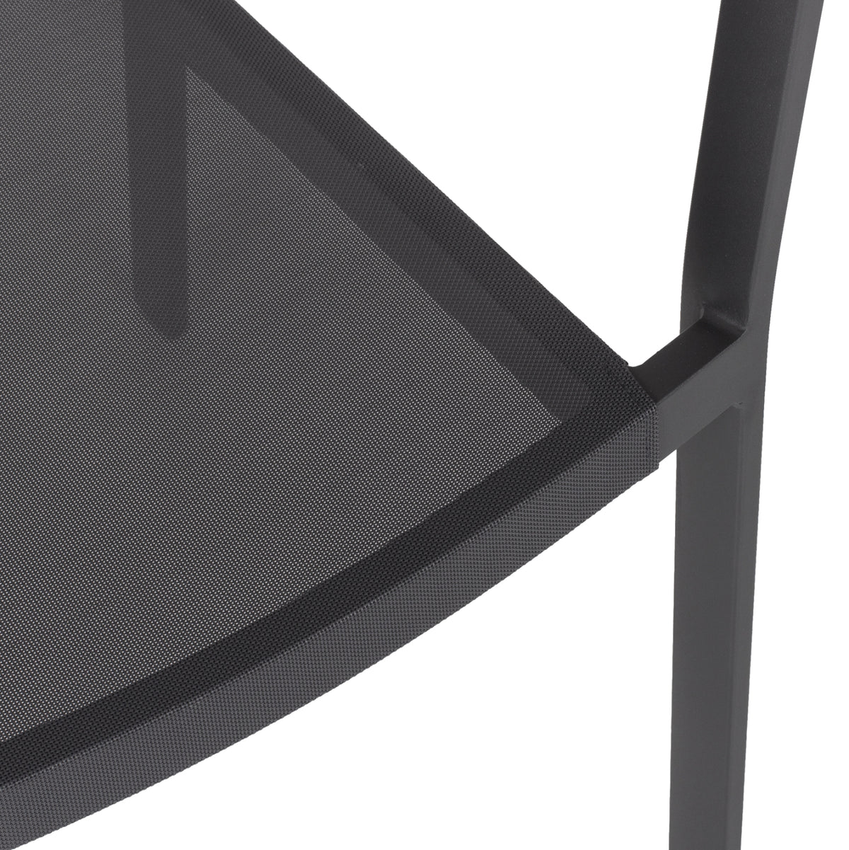 Armchair Aluminum Hm5891.01 Anthracite Frame And Textline- Beige Rattan Backrest 57x53x80hcm.