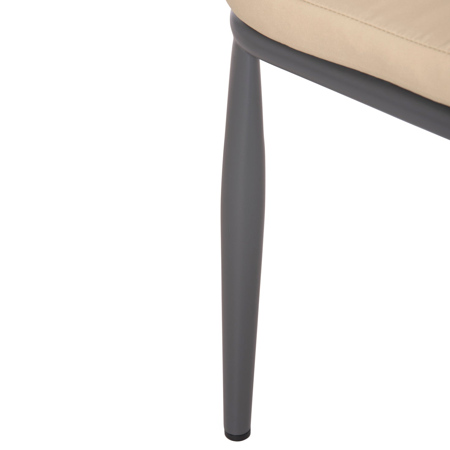 Aluminum Armchair Magnet Hm6287.01 Drak Grey Frame-p.e.rope In Beige 59x61x81.5hcm.