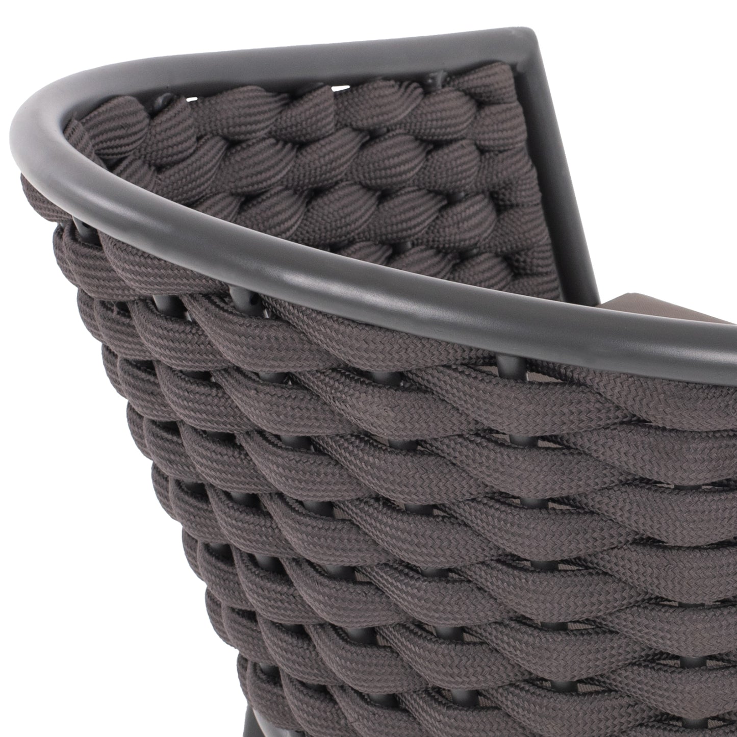 Armchair Aluminum With Foamy Rope Dark Grey 60x57x77hcm.hm5859.01