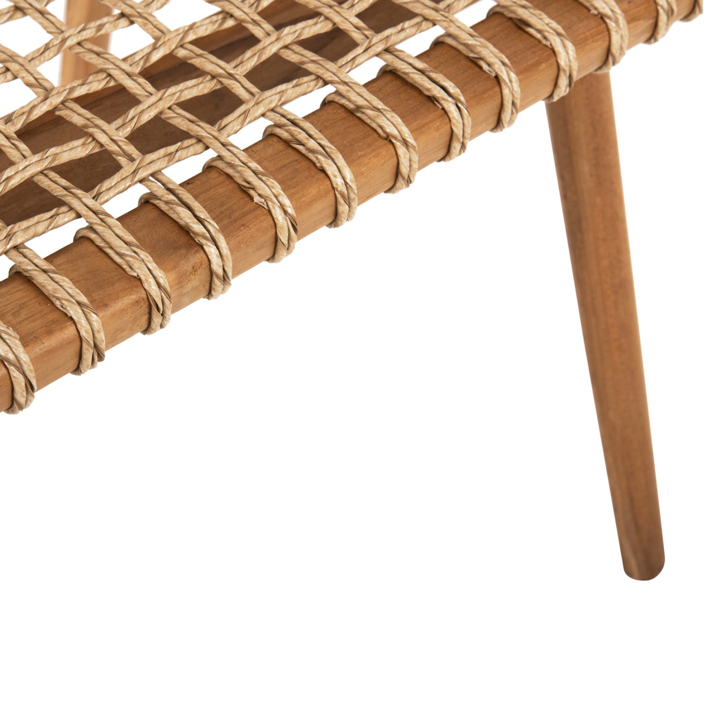 Armchair Vaya Hm9823 Teak Wood-synthetic Rope In Natural Color 53.5x60.5x85hcm.