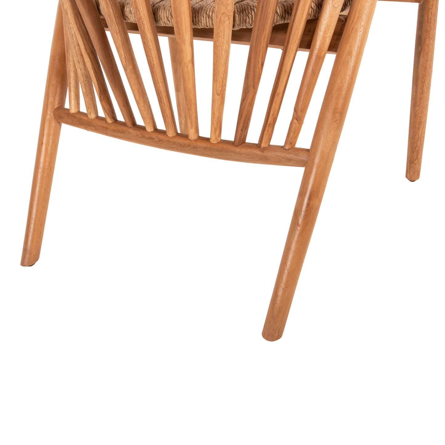 Armchair Permaine Hm9825 Teak Wood-synthetic Rope In Natural Color 57.5x59.5x82hcm.