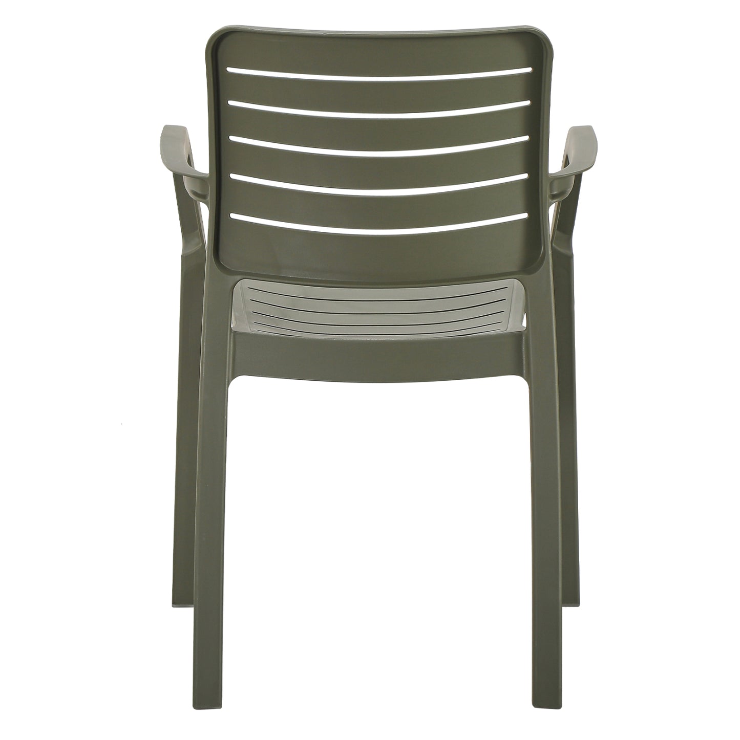 Armchair Outdoor Flan Hm6369.05 Polypropylene In Dark Olive 57x56x82.5hcm.