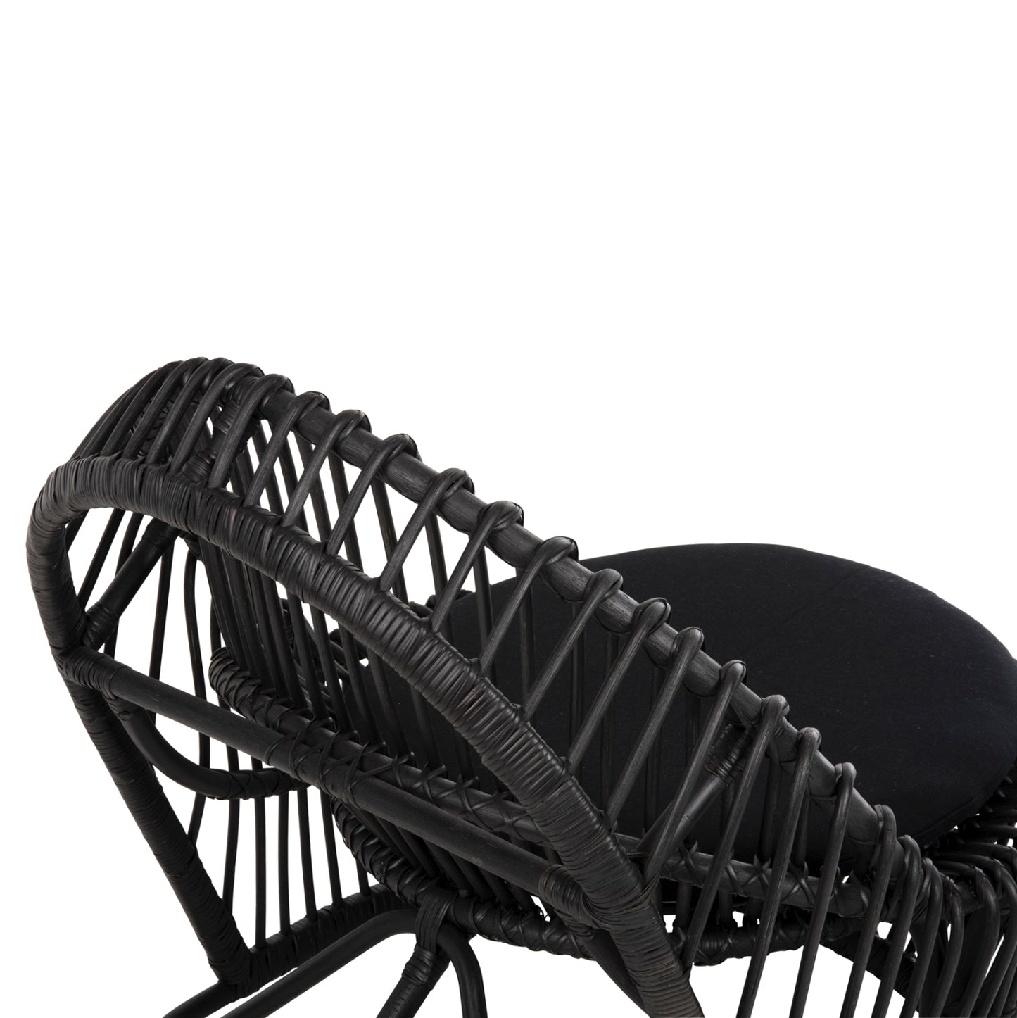 Armchair Entropy Hm9840.03 Natural Polished Rattan With Cushion-black 80x97x85hcm.