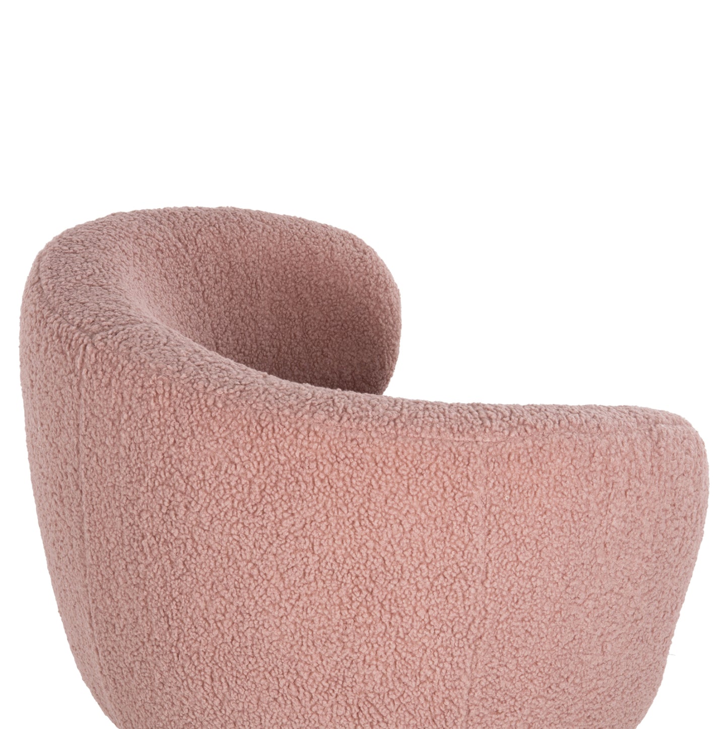 Armchair Arien Hm8403.22 Boucle Fabric In Dusty Pink-gold Metal Base 78x75x84hcm.