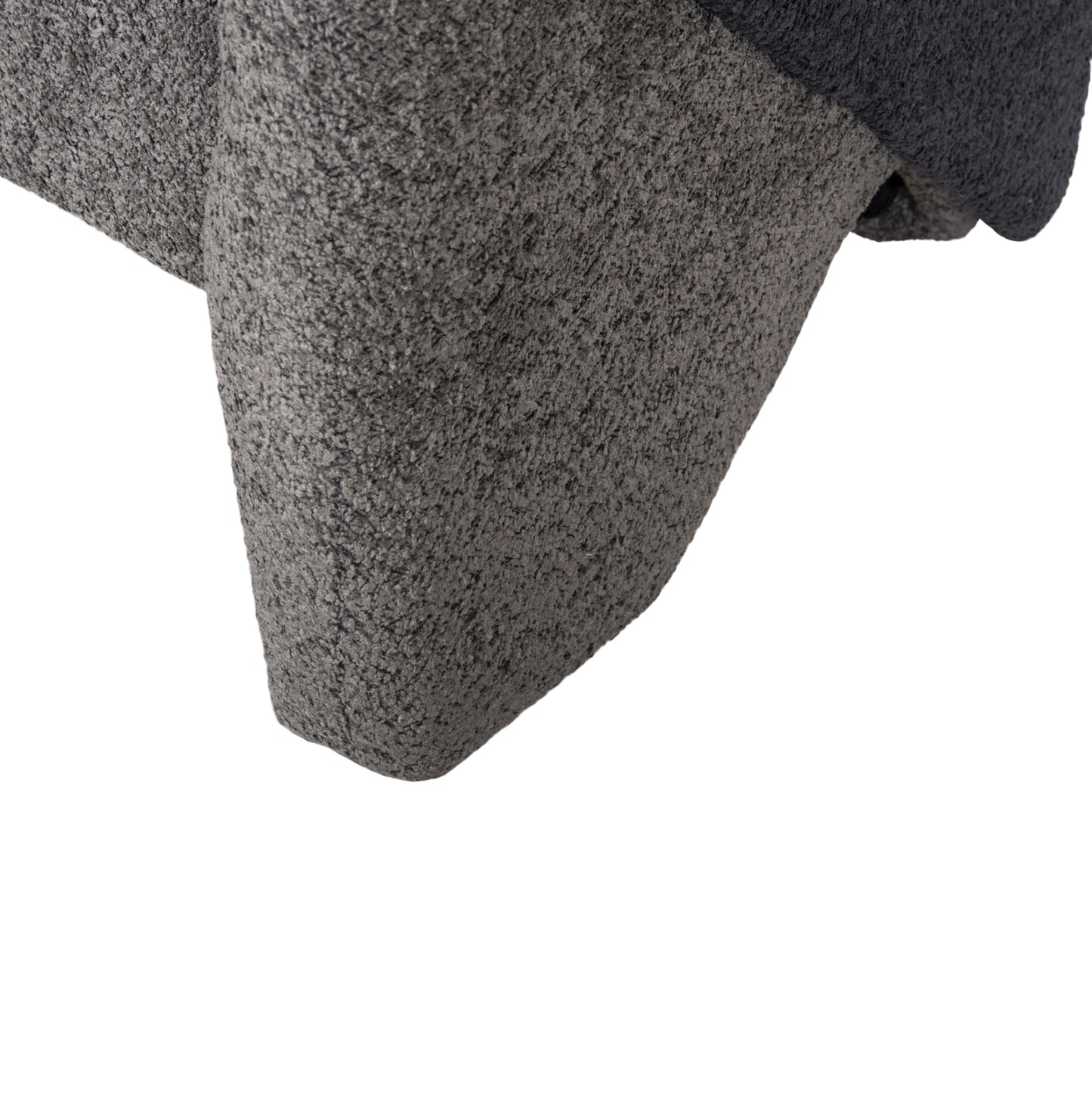 Armchair Doper Hm9590.01 Boucle Fabric Grey-anthracite Blue 68x72x76hcm.
