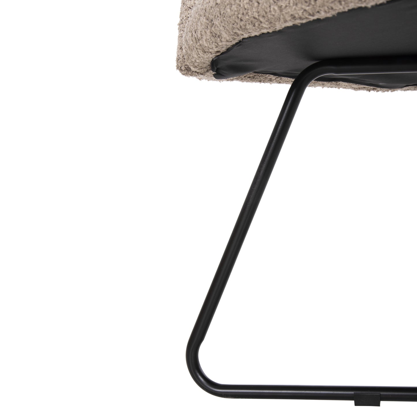 Armchair Harnis Hm9603.08 Beige Boucle-black Metal Base 59.5x64x77hcm.