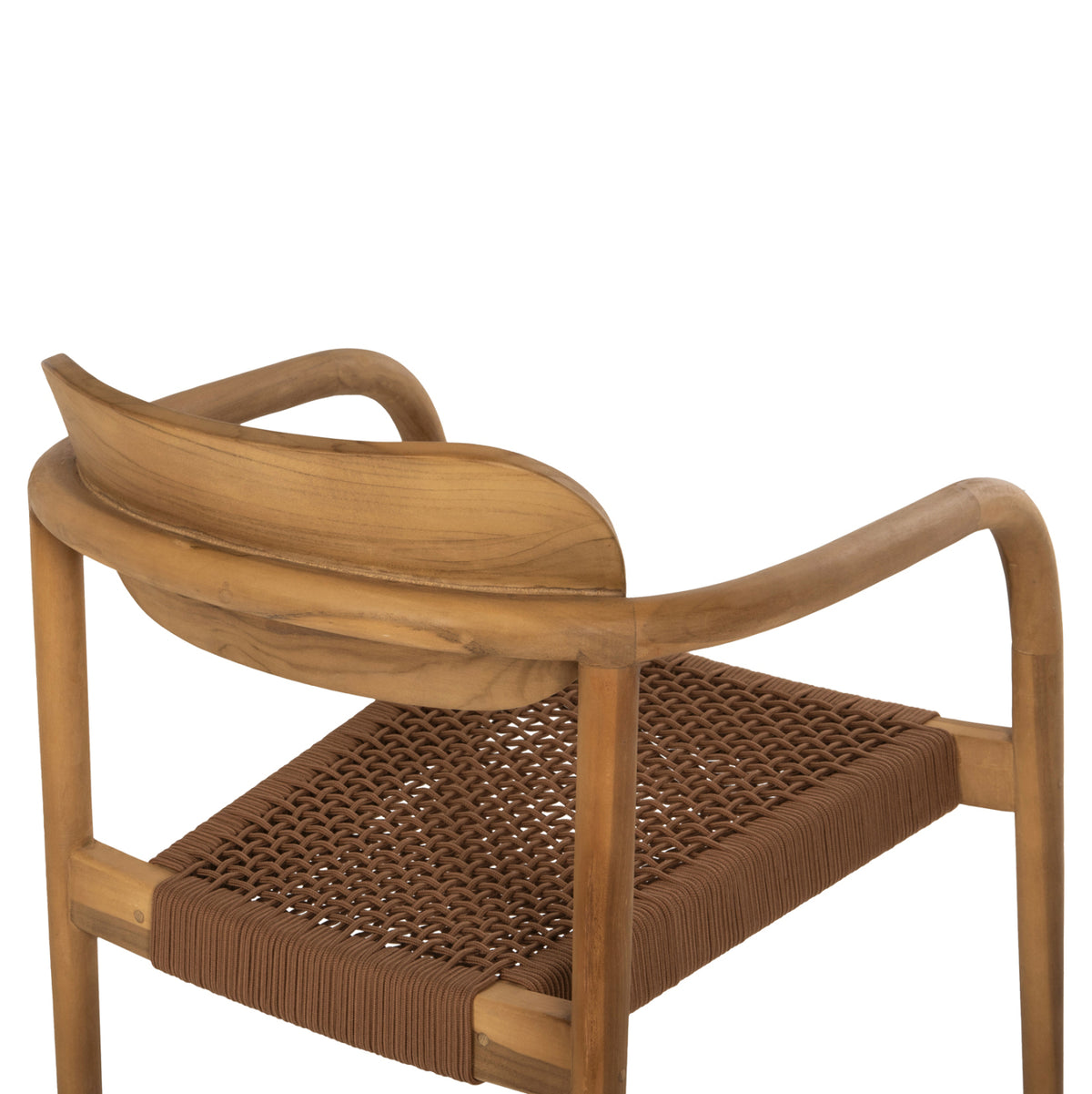 Armchair Oslo Hm9636.01 Teak Wood In Natural & Rope--b'rated 55x54x80hcm.