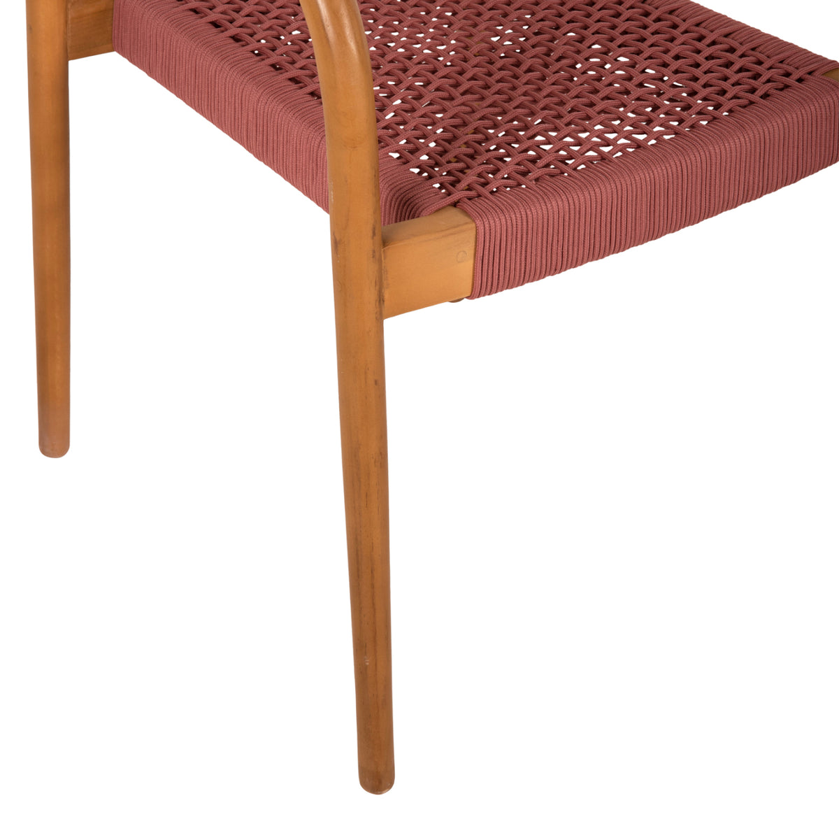 Armchair Oslo Hm9636.06 Teak Wood In Natural & Rope--b'rated 55x54x80hcm.