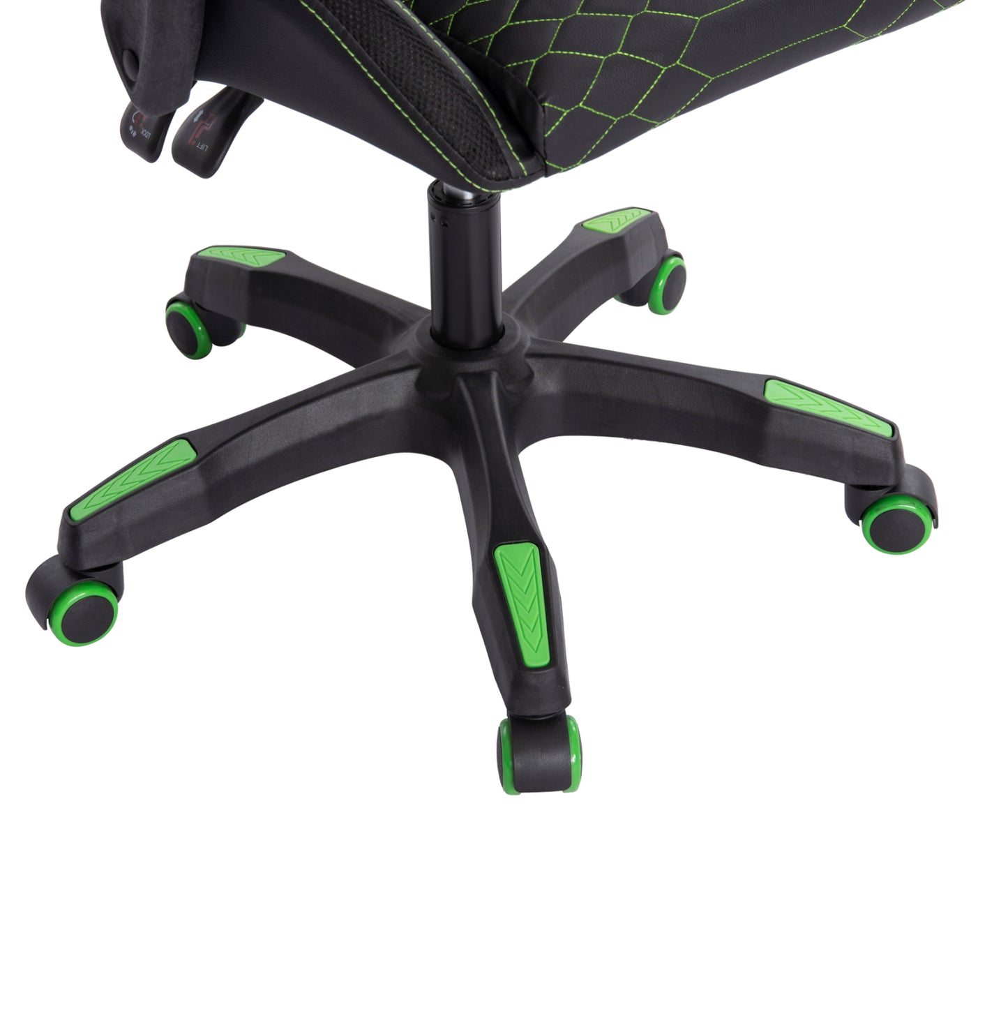 Gaming Armchair Loot Hm1204 Black-green Pvc 60x60x120hcm.