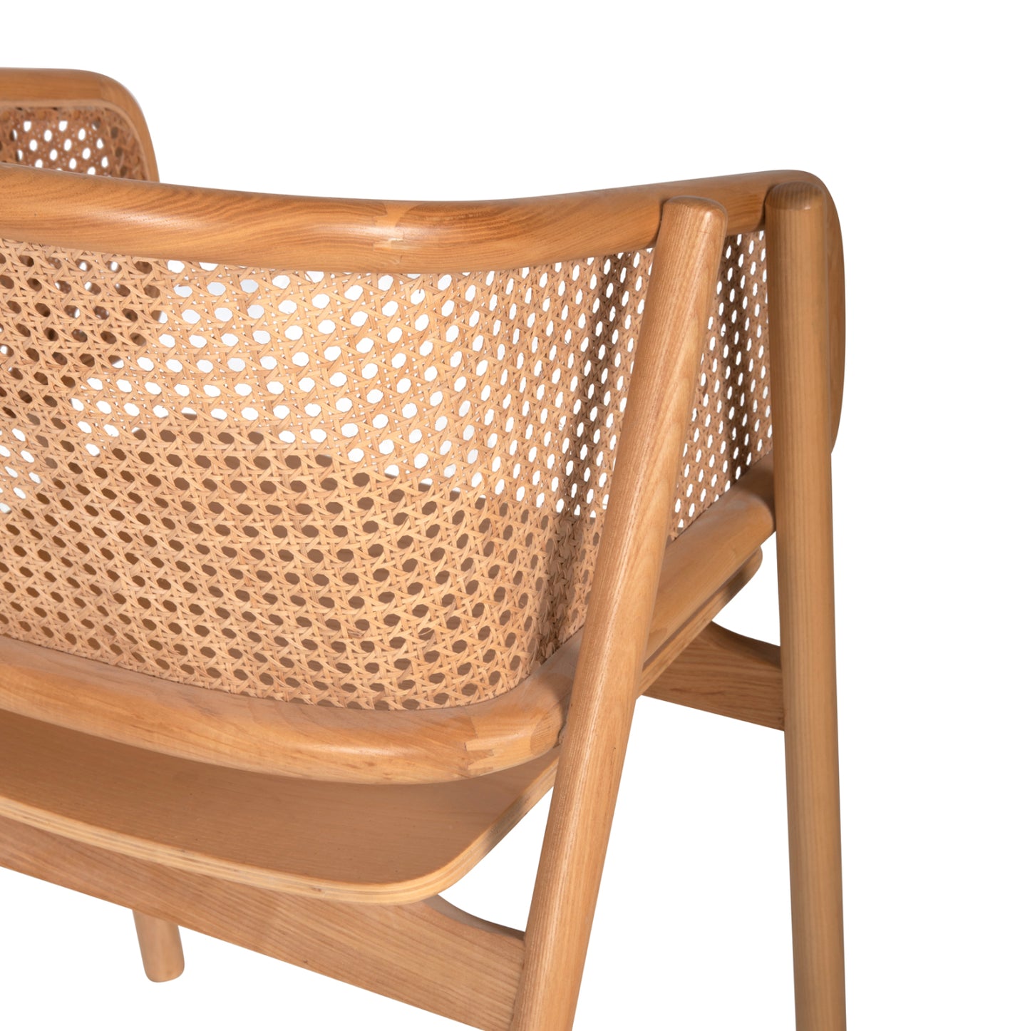 Armchair Kenlee Hm9872 Ashwood And Natural Rattan In Natural Color 57,5x55x81hcm.