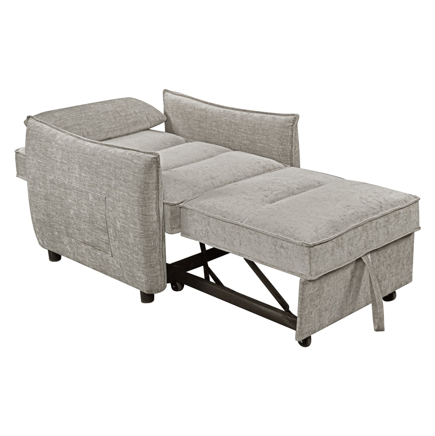 Armchair-bed Oryn Hm3307.03 Beige Fabric 89x85x84hcm.