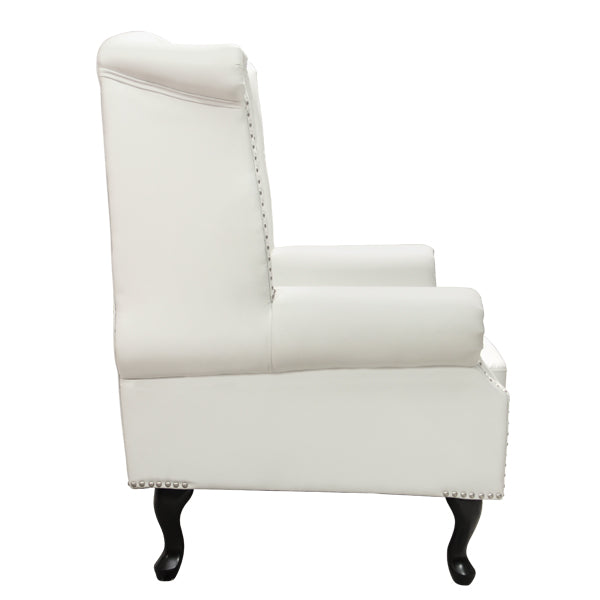 Armchair Chesterfield-type, Polina, Hm0053.02, Pu White 83x75x107 Cm
