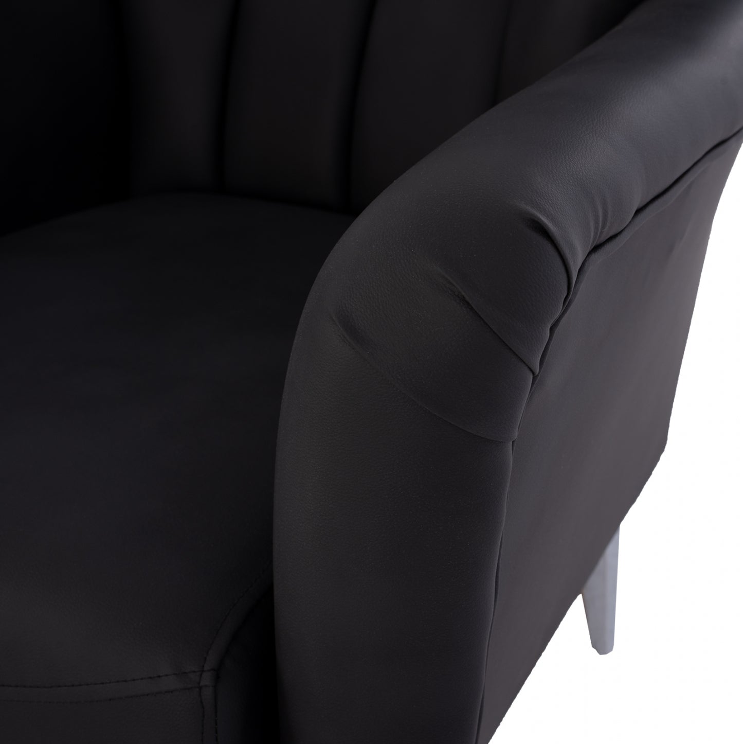 Hm9217.01 Bergere, Black, Chesterfield-style, 87x88x100