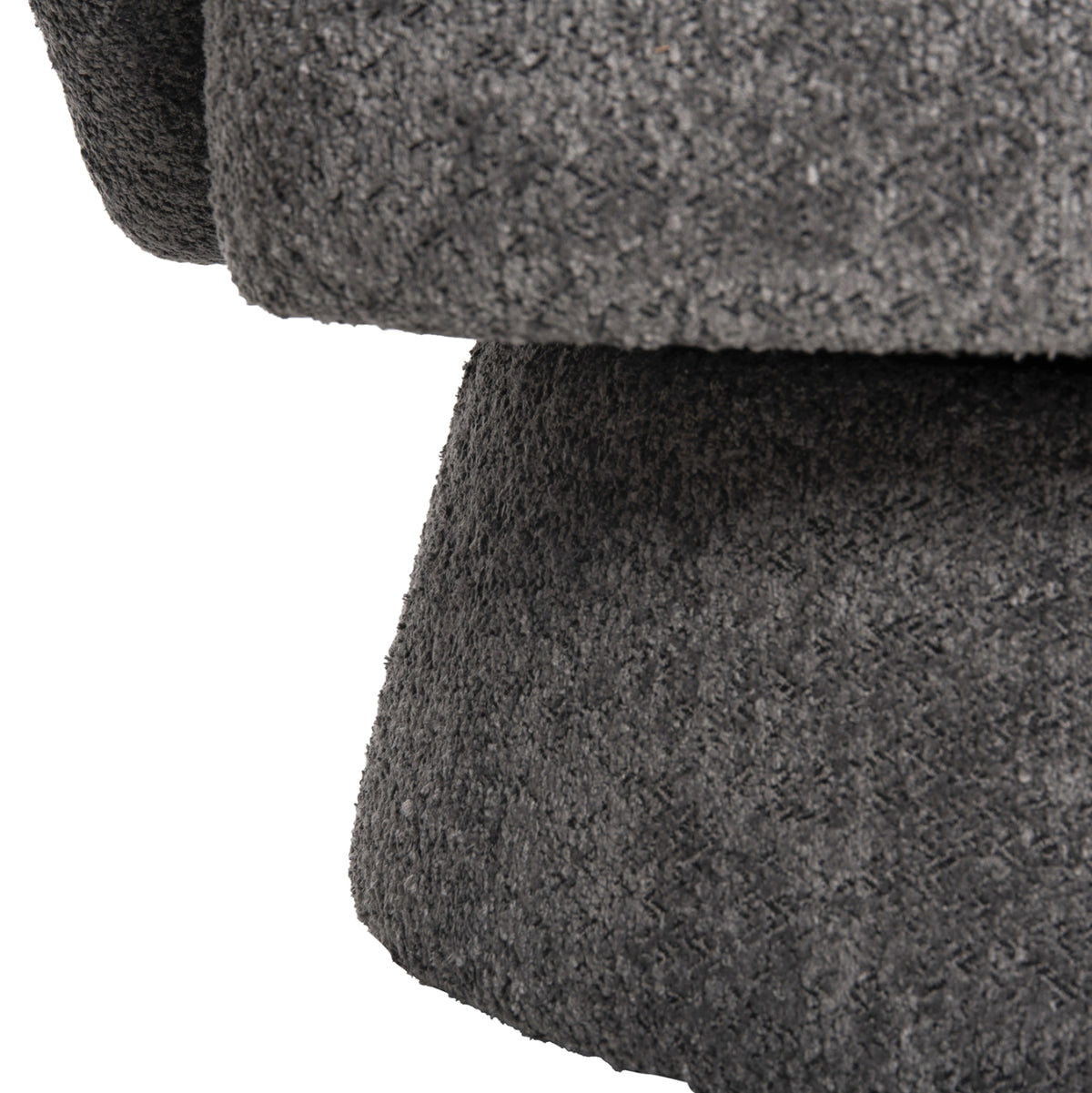 Armchair Swivel Karlen Hm9592.01 Grey Boucle Fabric 78x81x77hcm.