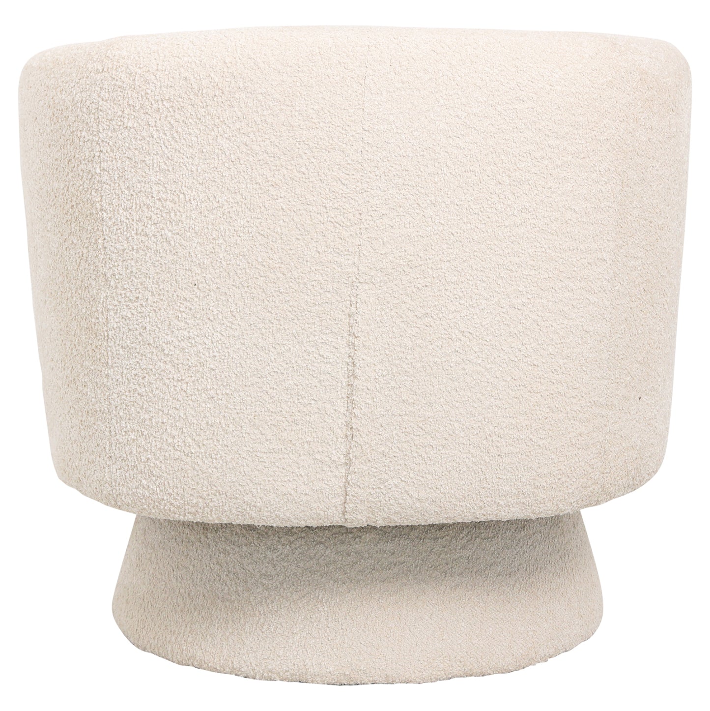 Armchair Swivel Karlen Hm9592.06 Ecru Boucle Fabric 78x81x77hcm.