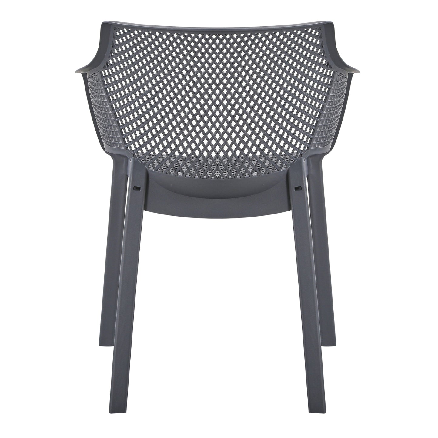 Polypropylene Dining Armchair Peggy Hm6368.10 Grey 60x55x79hcm.