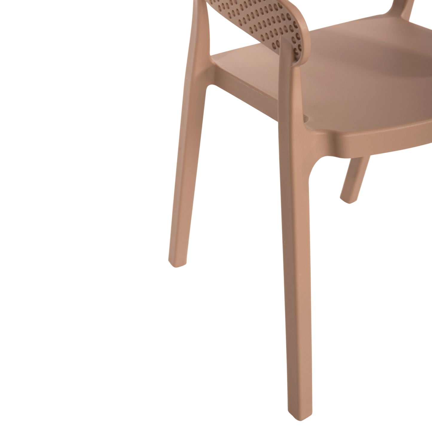 Armchair Polypropylene Perfoe Hm5941.03 In Cappuccino 56x50x73hcm.