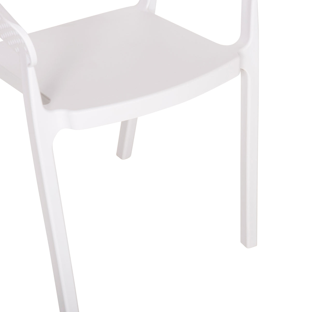 Armchair Polypropylene Perfoe Hm5941.01 In White 56x50x73hcm.