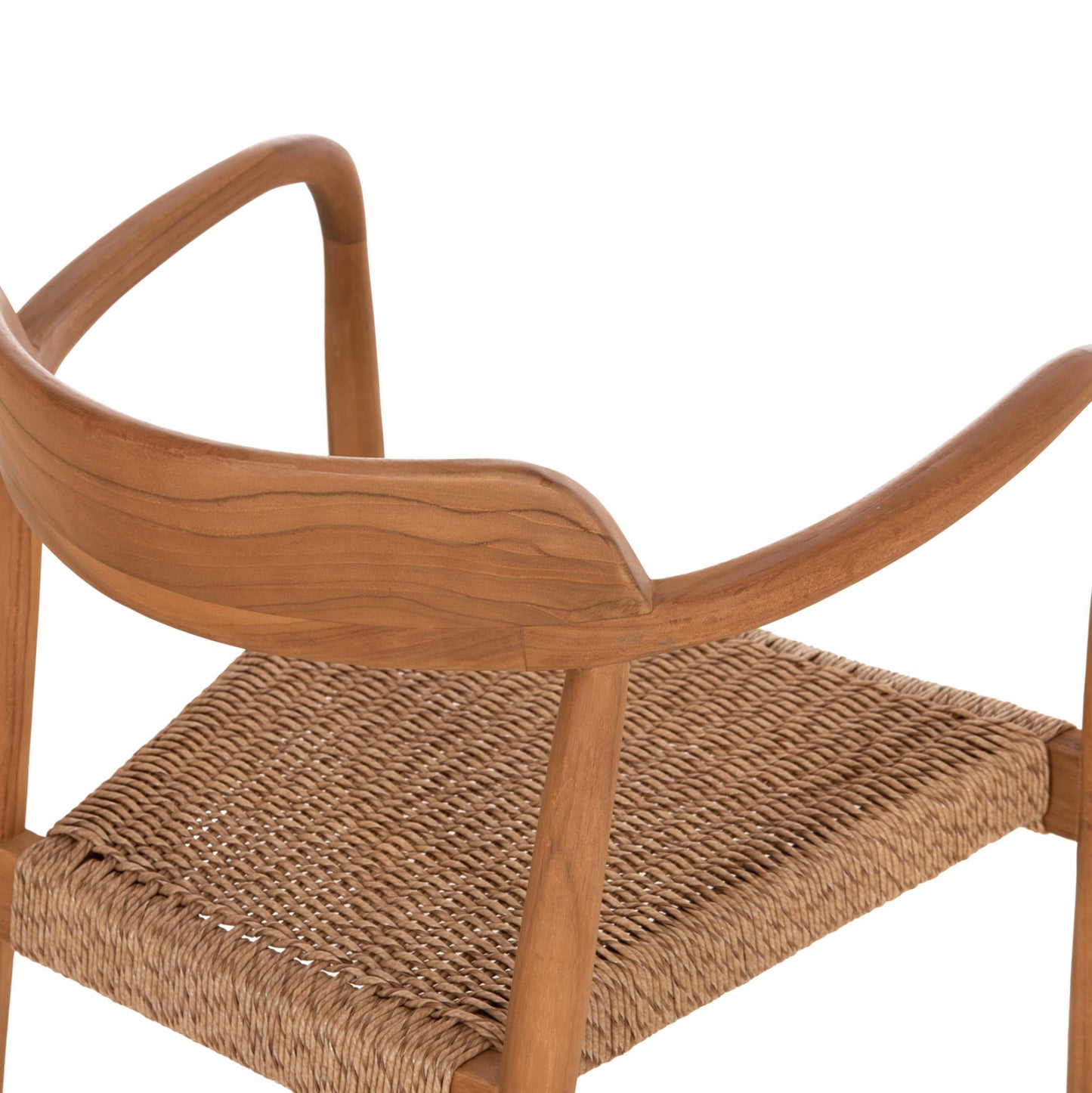 Dining Chair Robby Hm18350 Teak Wood & Viro Rope In Natural Colors 55x50x71hcm.