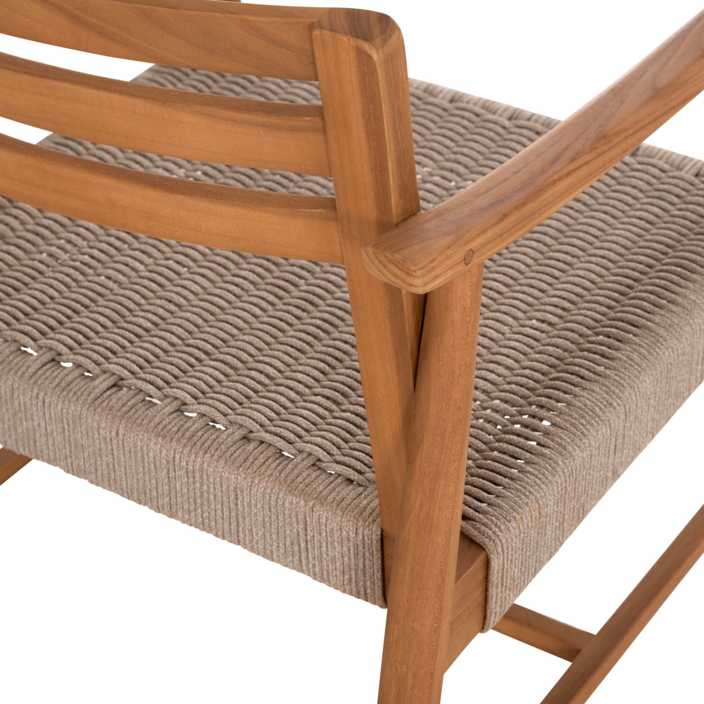Dining Chair Robin Hm18351 Teak Wood & Viro Rope In Natural Colors 53.5x60x78hcm.