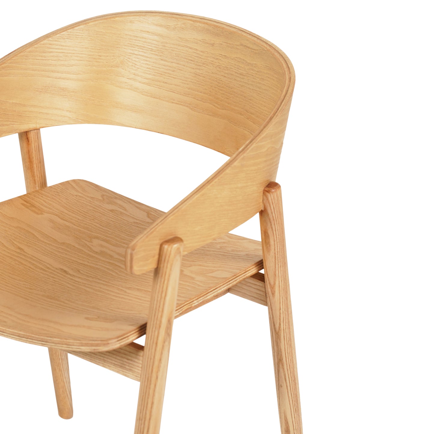 Dining Chair Canop Hm9950.01 Ashwood In Light Oak Color 56,5x61x74hcm.