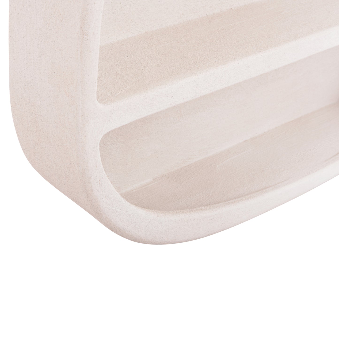 Wall Shelf Series Santorini Hm18058 Mdf In Off-white Color 95x18x100hcm.