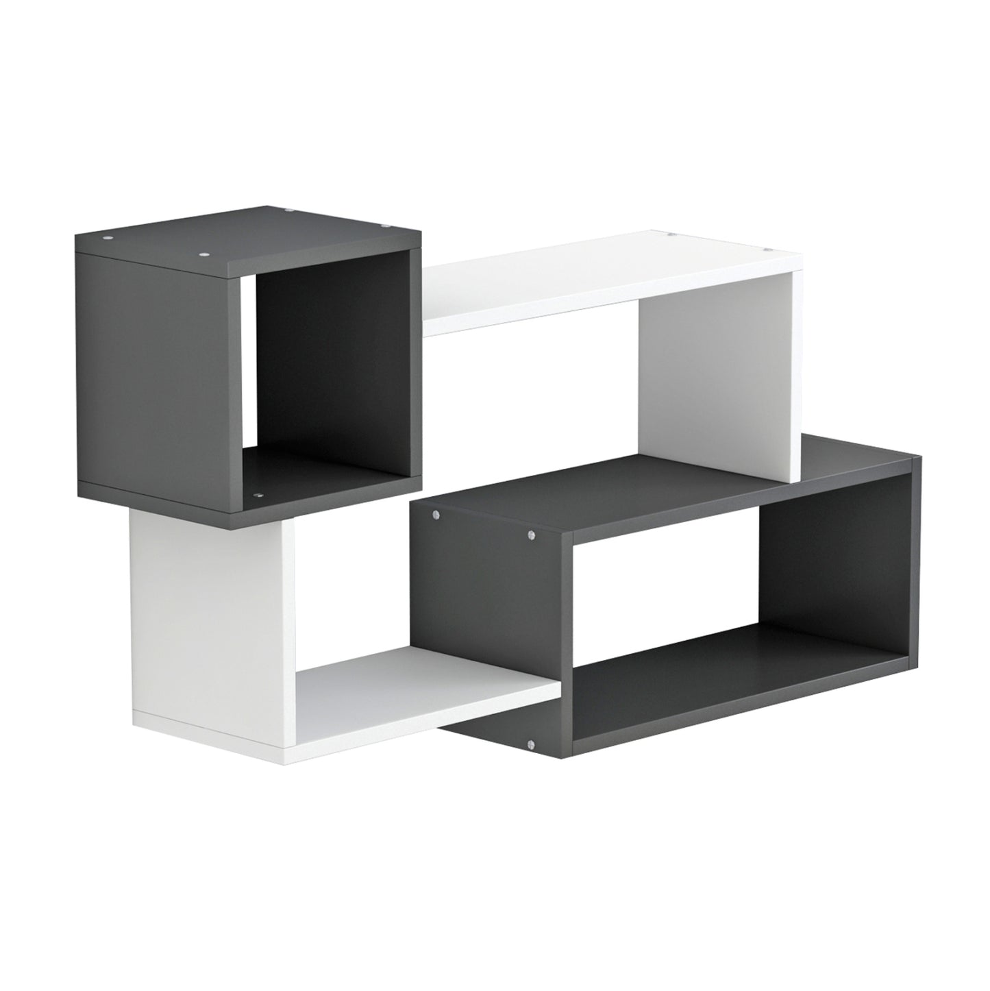 Wall Shelves Tanner Hm8948.12 Melamine In Grey-white 90,5x20x51hcm.