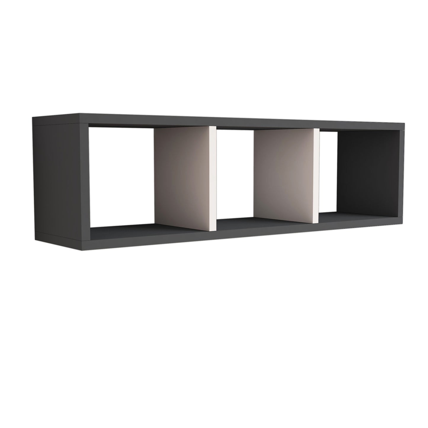 Wall Shelf Melamine Grey & White 90x22x25,6hcm.hm9228.13
