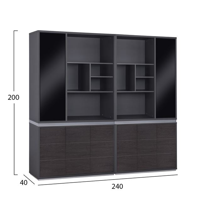 Set 2 Pieces Professional Office Library Rosewood Hm11199