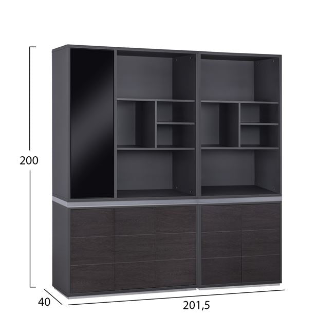 Set 2 Pieces Professional Office Library Rosewood Hm11200