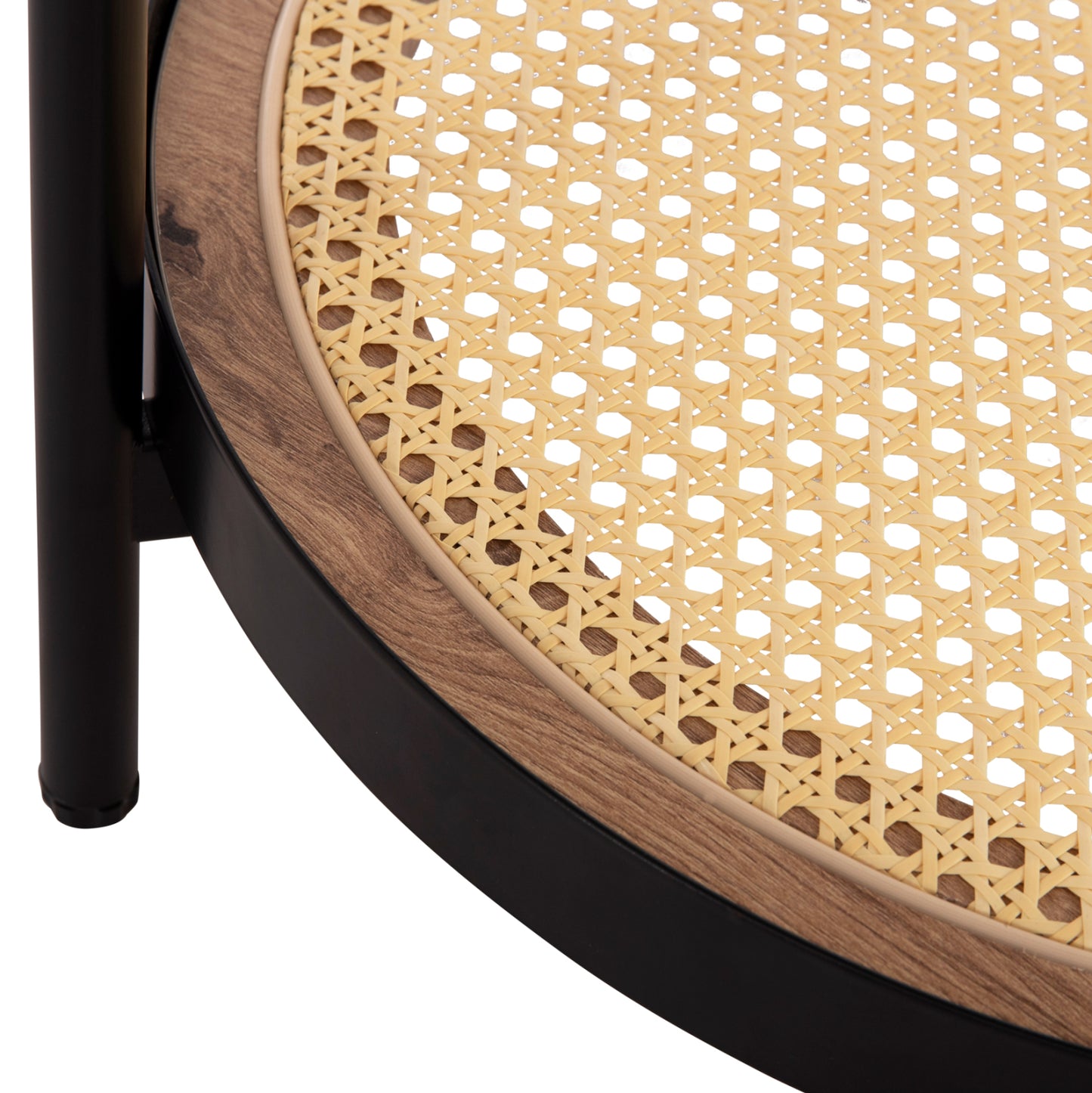 Coffee Tables 2pcs Set Seitz Hm21086 Metal-synthetic Rattan Φ80cm & Φ50cm