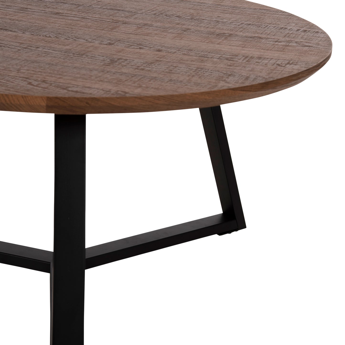 Coffee Tables 2pcs Set Rocket Hm21090.02 Mdf In Walnut Color Φ80cm & Φ45cm