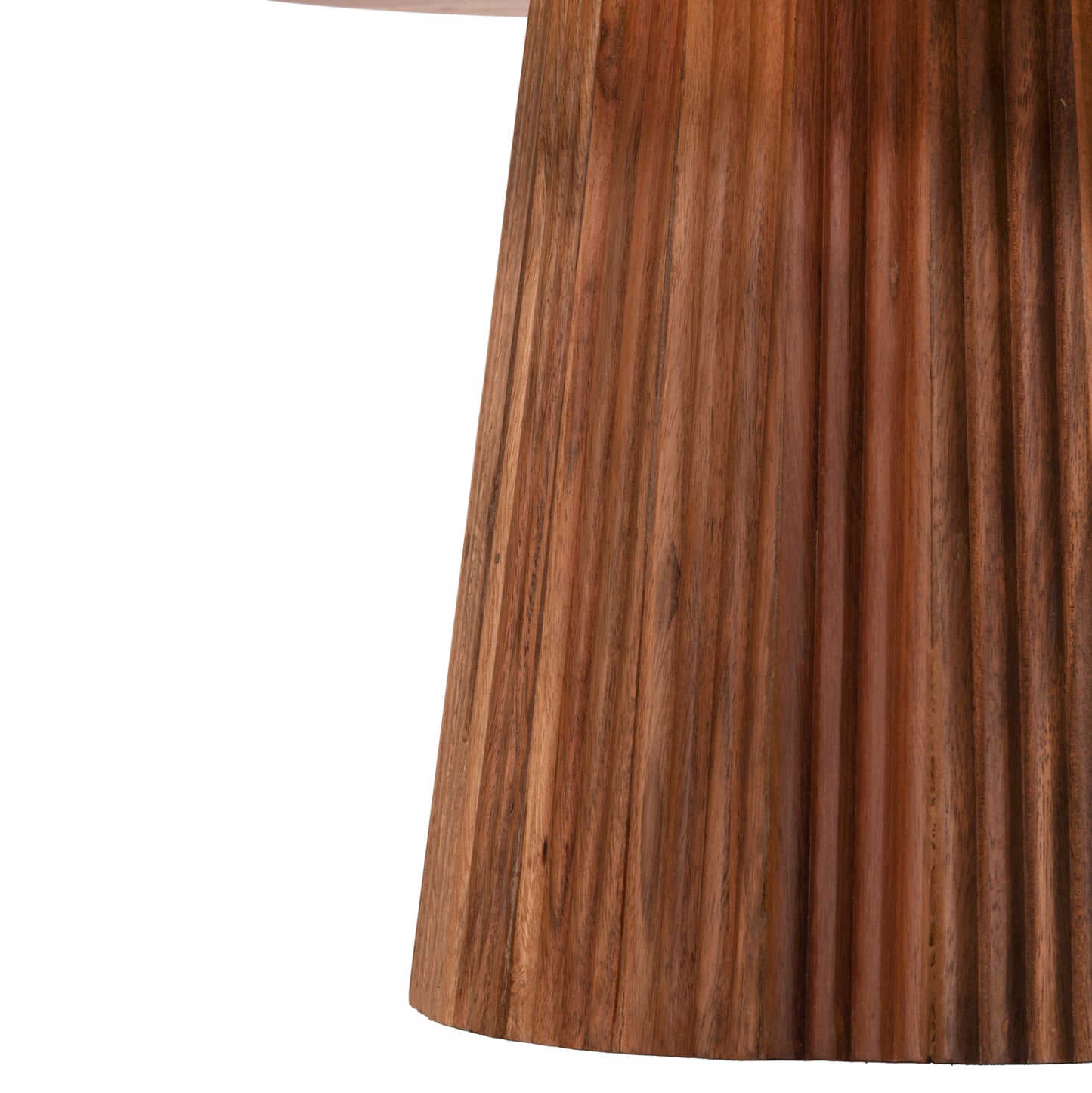 Set 2pcs Coffee Tables Round Groot Hm11945 Solid Acacia Wood In Natural Φ80 & Φ45cm.
