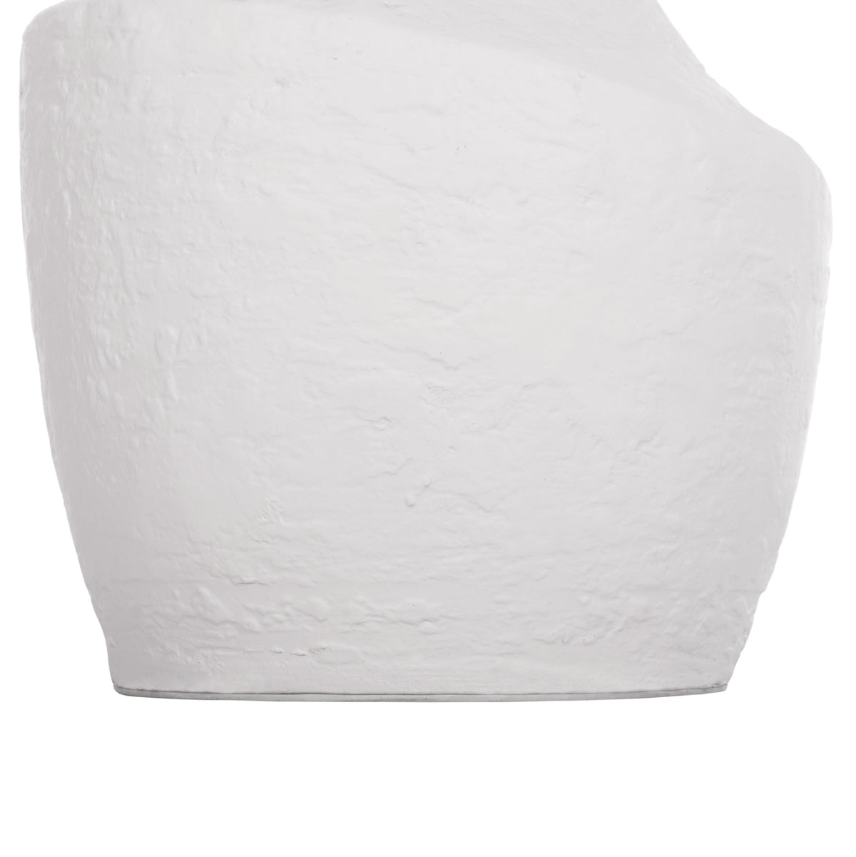 Side Tables 2pcs Set Rebon Hm21137.02 Fiber Cement In White--Φ40cm & Φ27.5cm