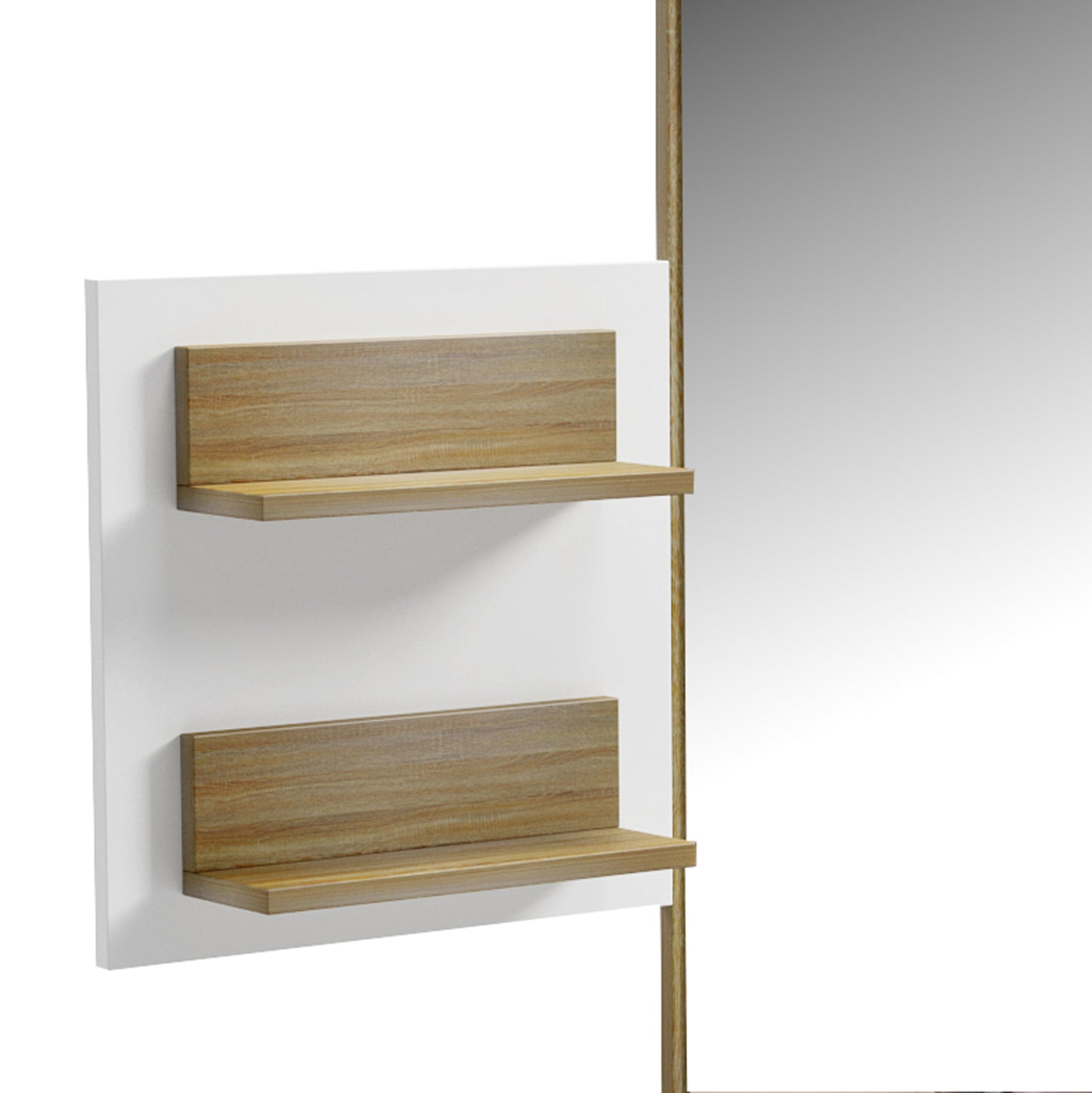 Entrance Set 2pcs Cheryl Hm21276.02 Melamine In White--sonama