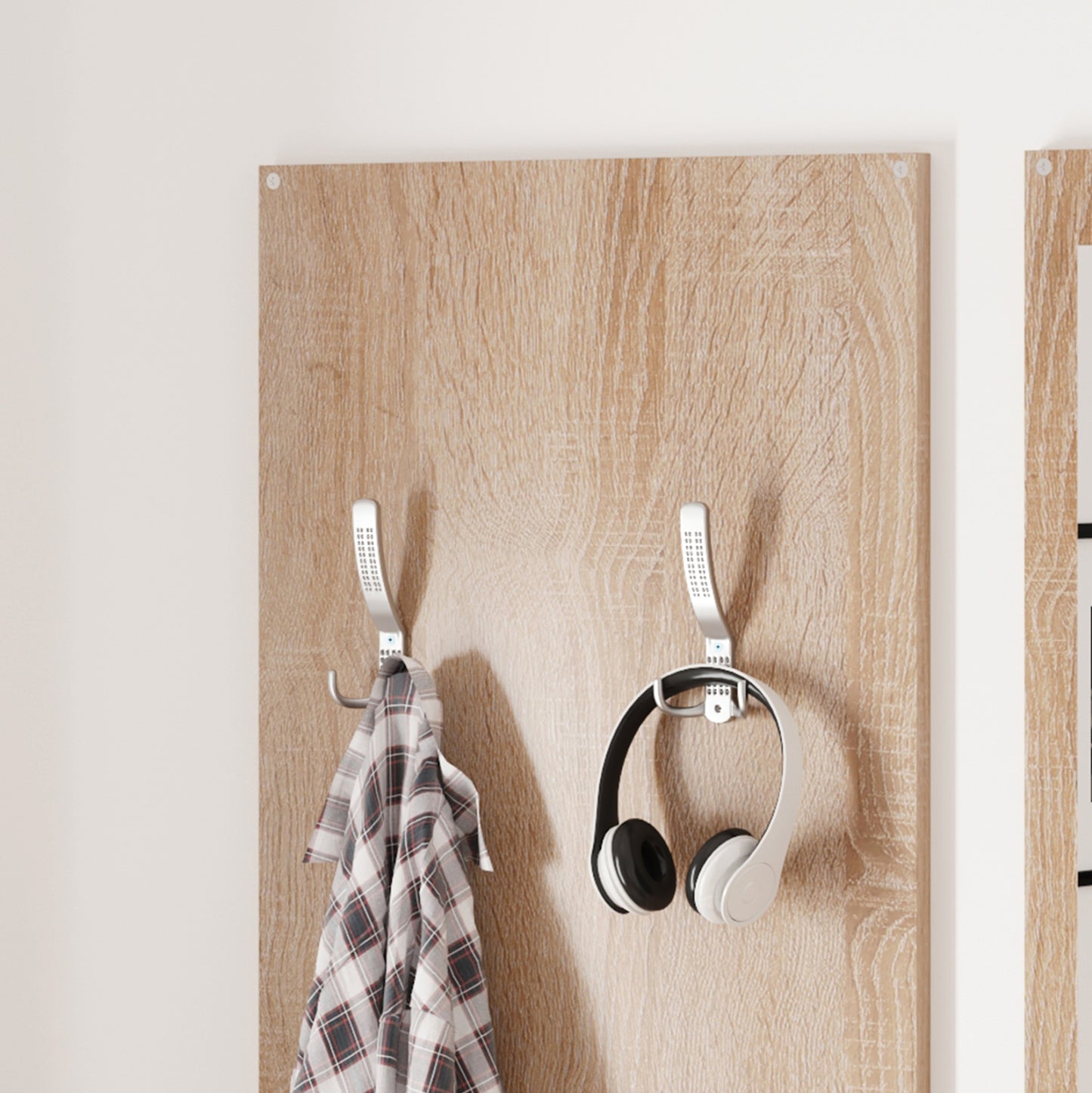 Entryway Set With Mirror Vern Hm2476.04 Melamine In Sonama-white 80x27x175hcm.