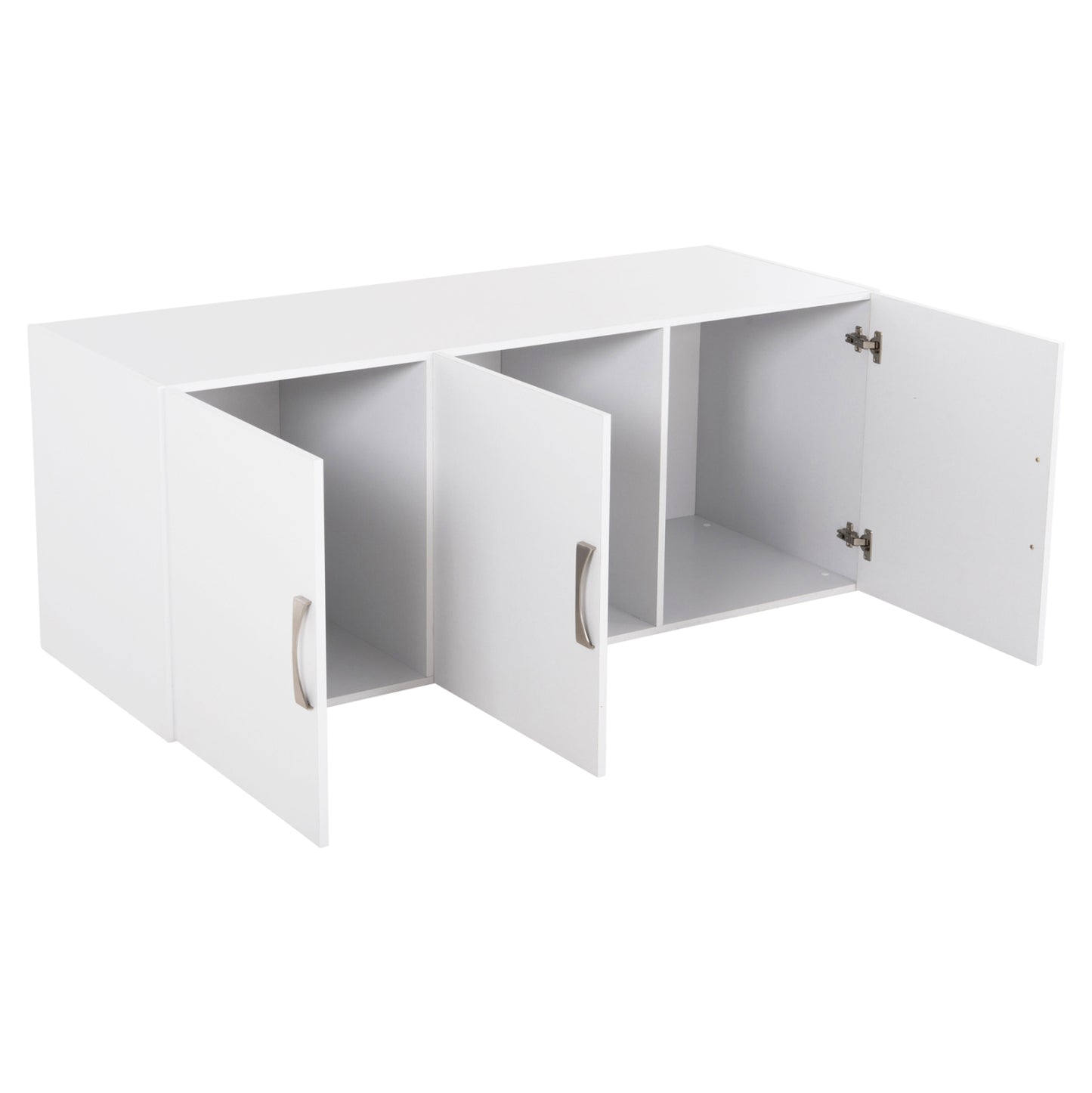 Bedroom Set 6pcs Carly Hm10884.05 Melamine In White--grey Fabric