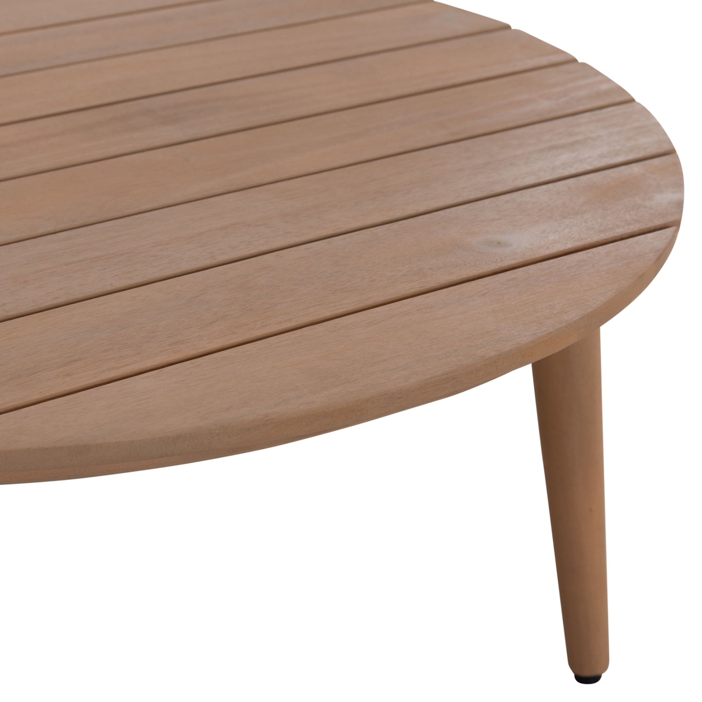 Outdoor Lounge Set 4pcs Kanu Hm6416 Acacia Wood-metal Frame-rope -- Beige