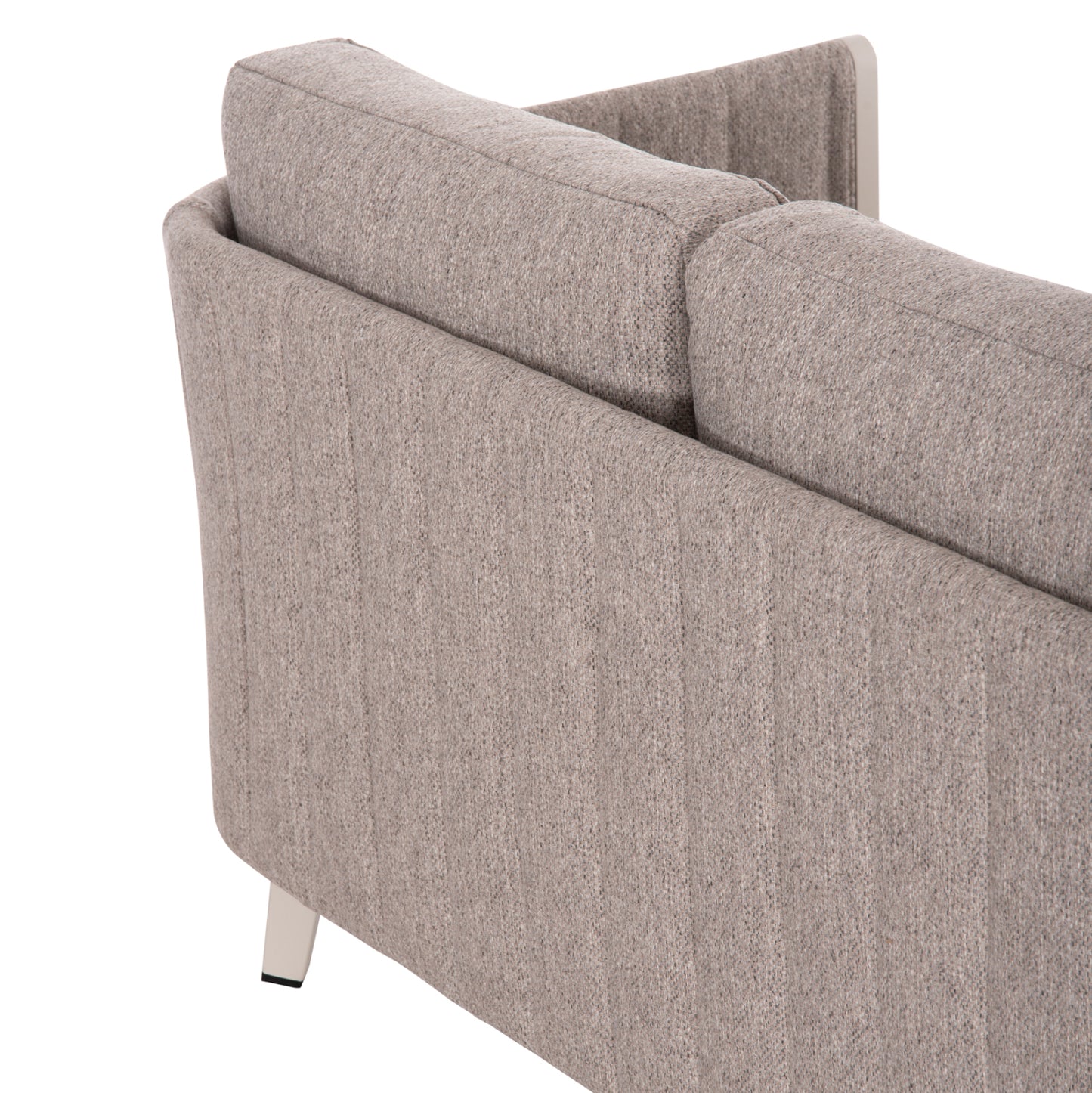 Outdoor Lounge Set 4pcs Larry Hm6188.02 Champagne Colored Aluminum-p.e. Fabric