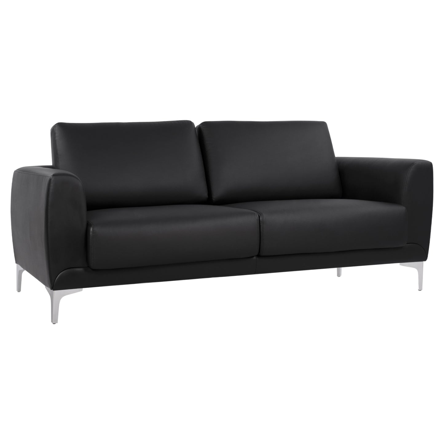 Set Living Room 2 Pieces Kenzie With Black Pu Hm11284.01
