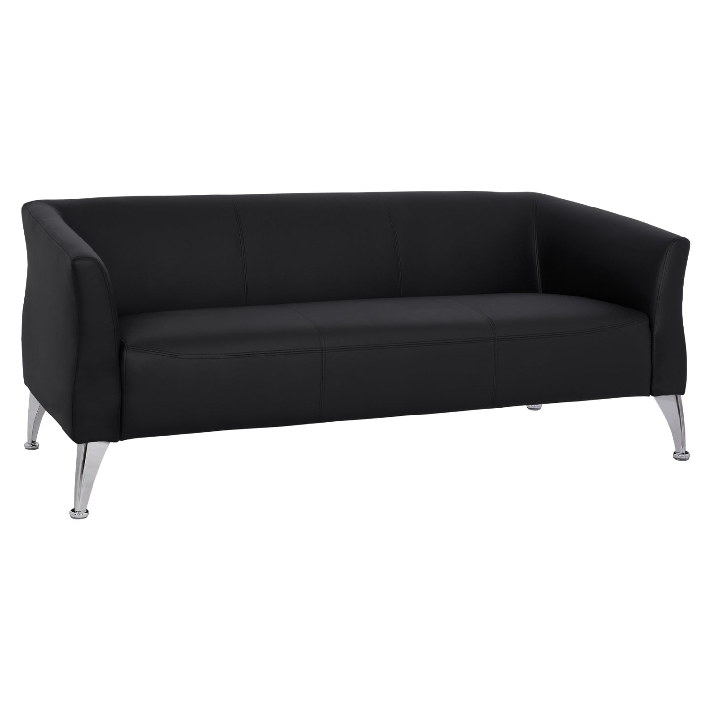 Set Living Room 2 Pieces Kiana With Black Pu Hm11285.01