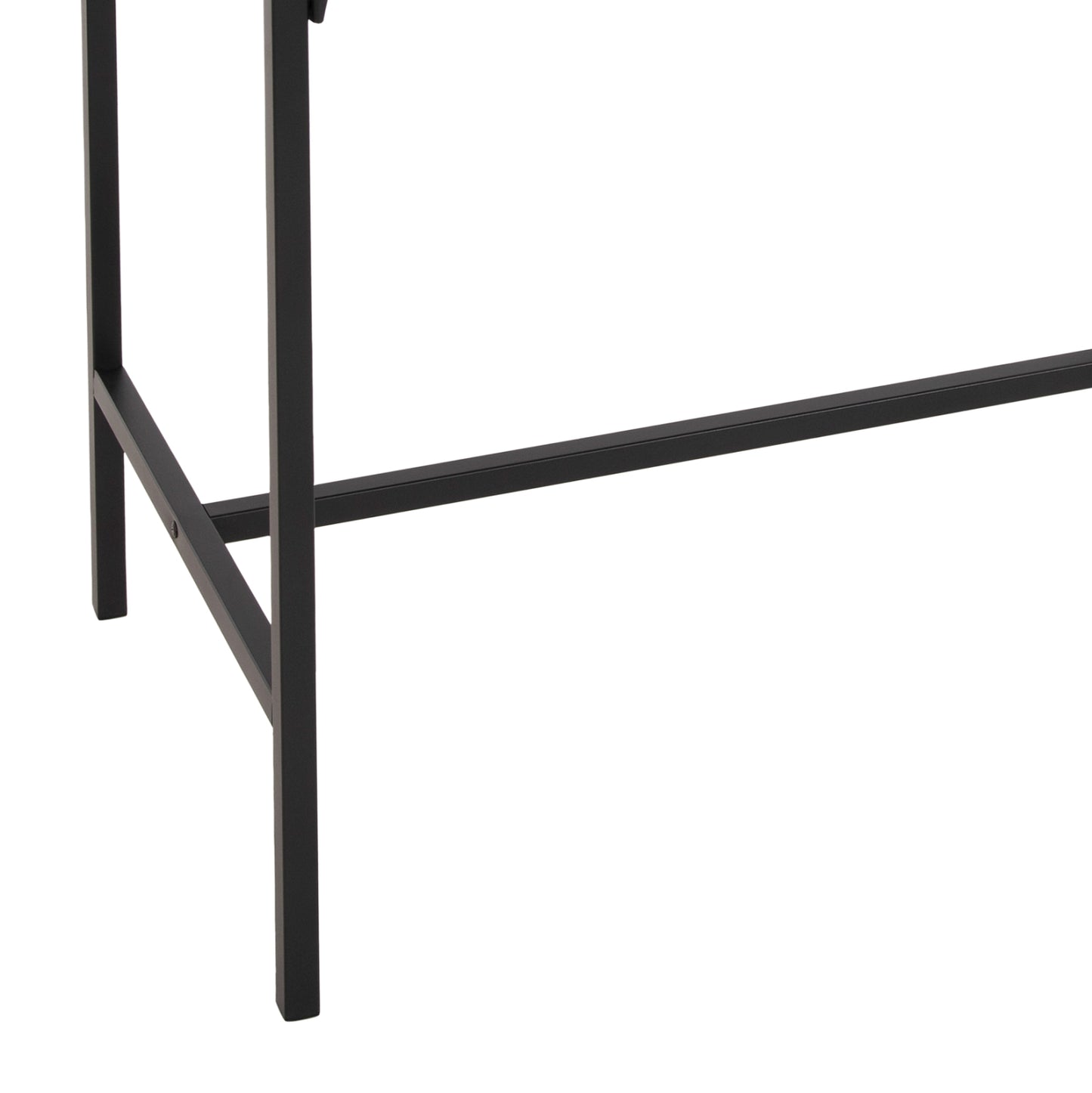 Dining Set For Bars 5pcs Boxy Hm9882.13 Black Metal Frames-black Marble Melamine