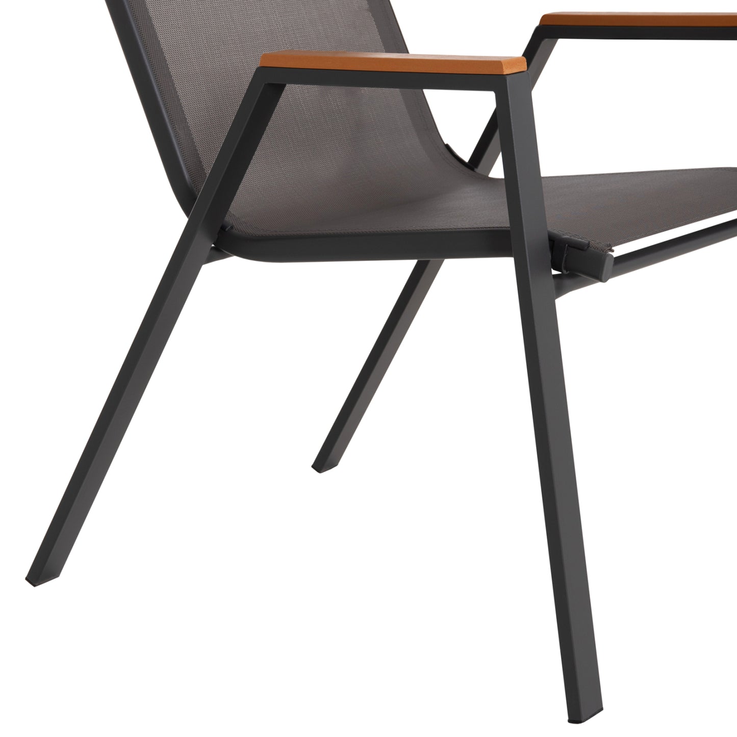 Outdoor Dining Set 5pcs Beck Hm10729.01 Metal Chairs & Table 140x80cm Grey